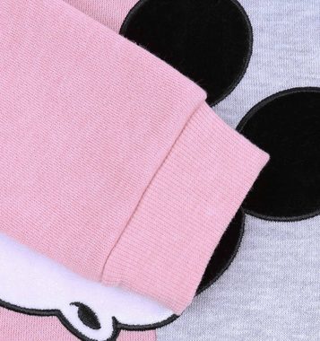 Sarcia.eu Kapuzensweatshirt Kurze, grau-rose Bluse Mickey Mouse Disney 7-8 Jahre