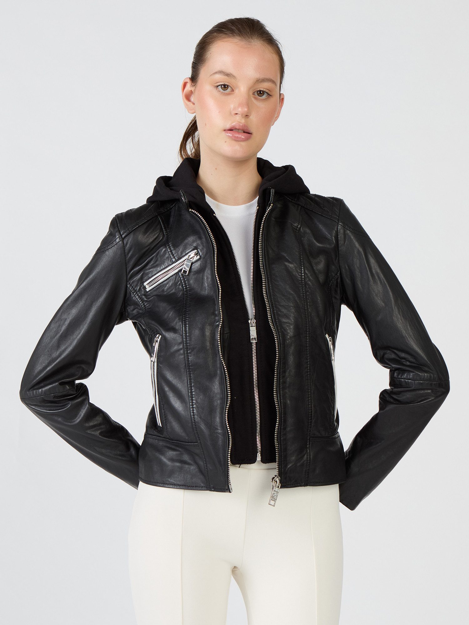 Maze Lederjacke Lederjacke Damen Curry Maze Bikerjacke Ryana