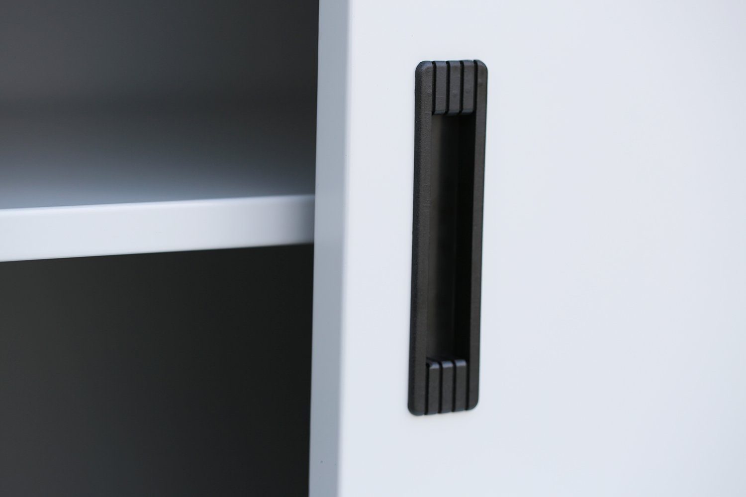 Steelboxx Schiebetürenschrank Aktenschrank Sideboard aus Stahl 1950 x 1200 x 450 mm (1-St) komplett montiert