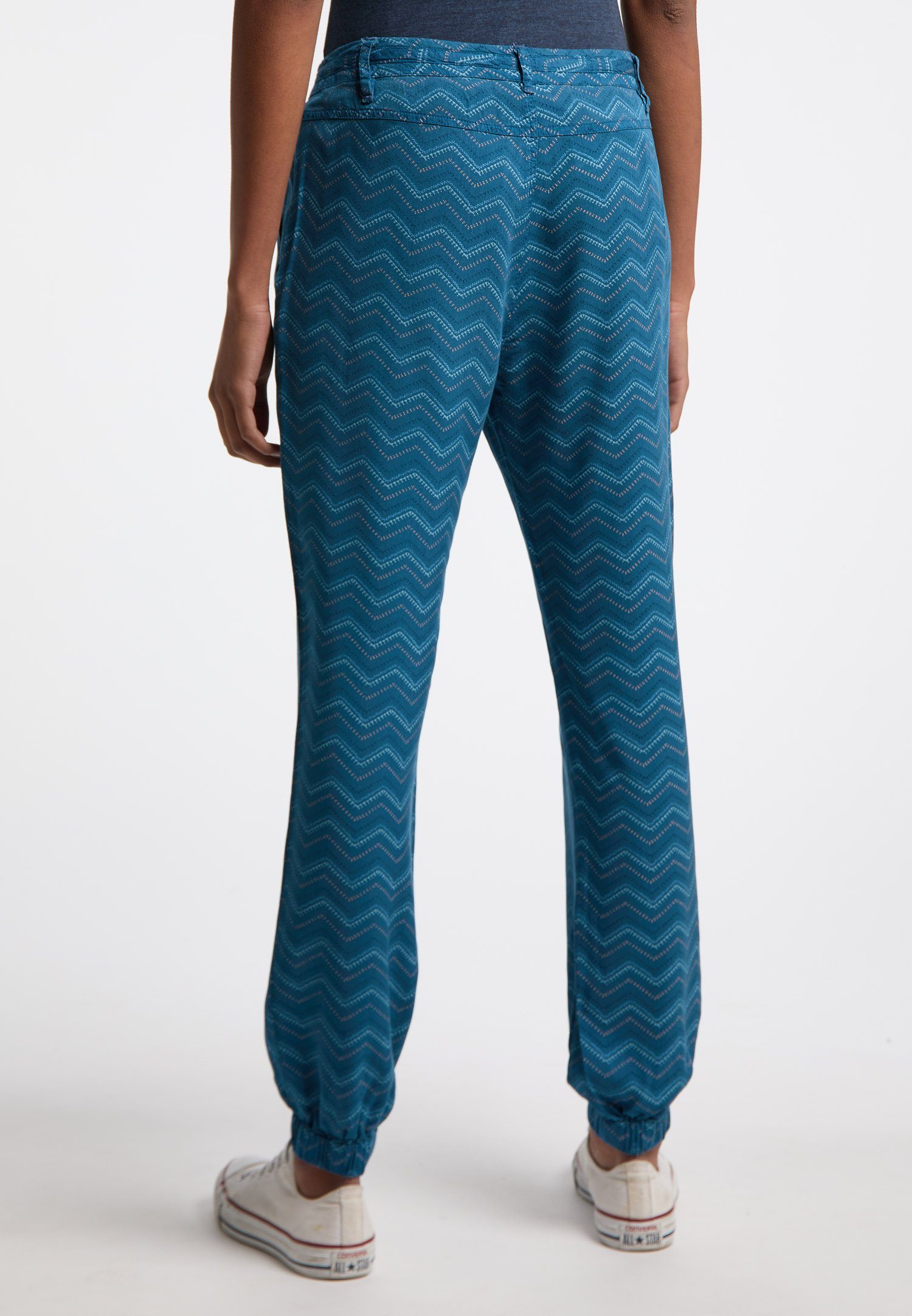 Ragwear Stoffhose TALIN CHEVRON Nachhaltige & INDIGO Mode Vegane BLUE