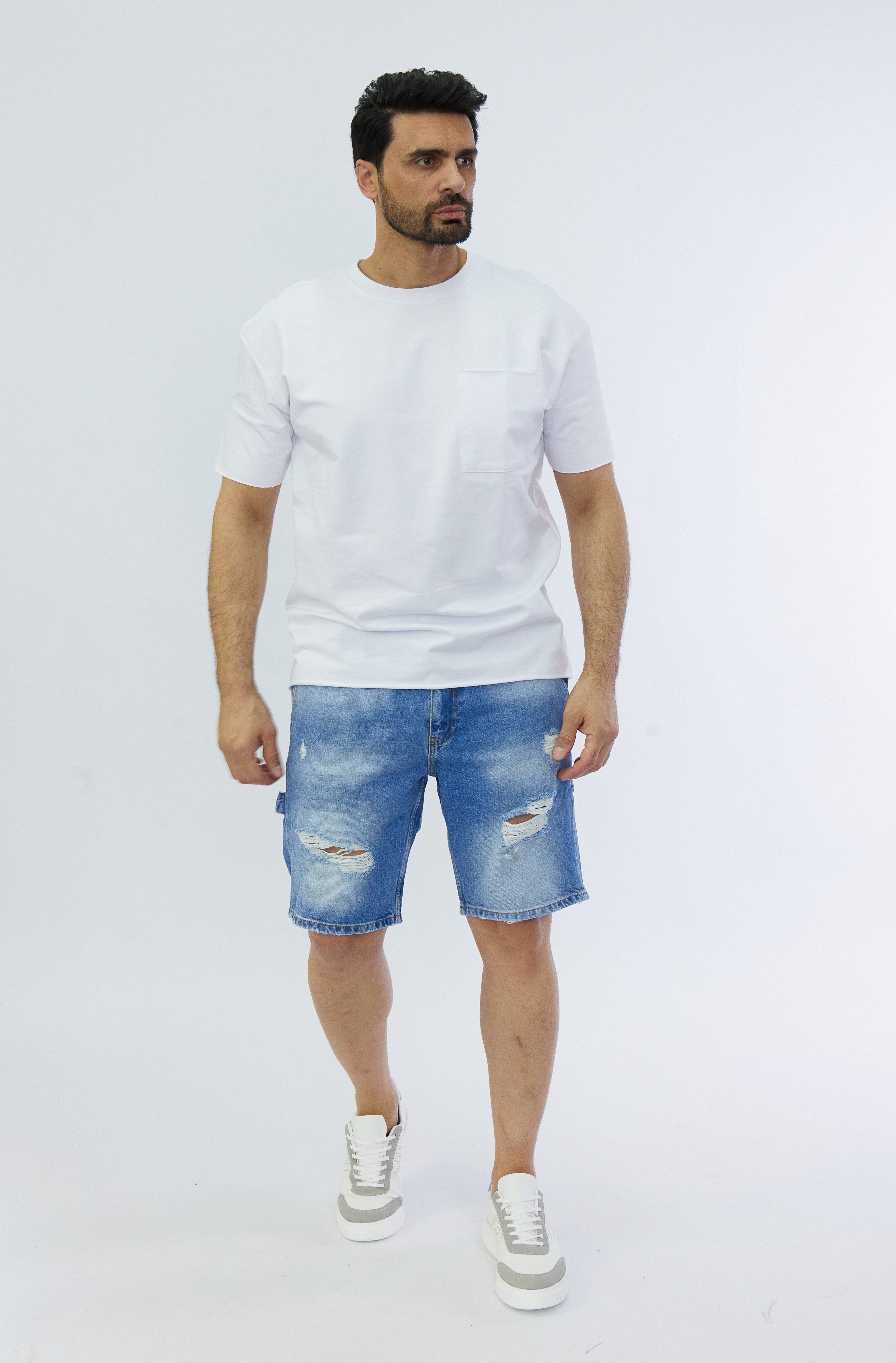 Denim House Jeansshorts Lässige Loose Fit günstig online kaufen