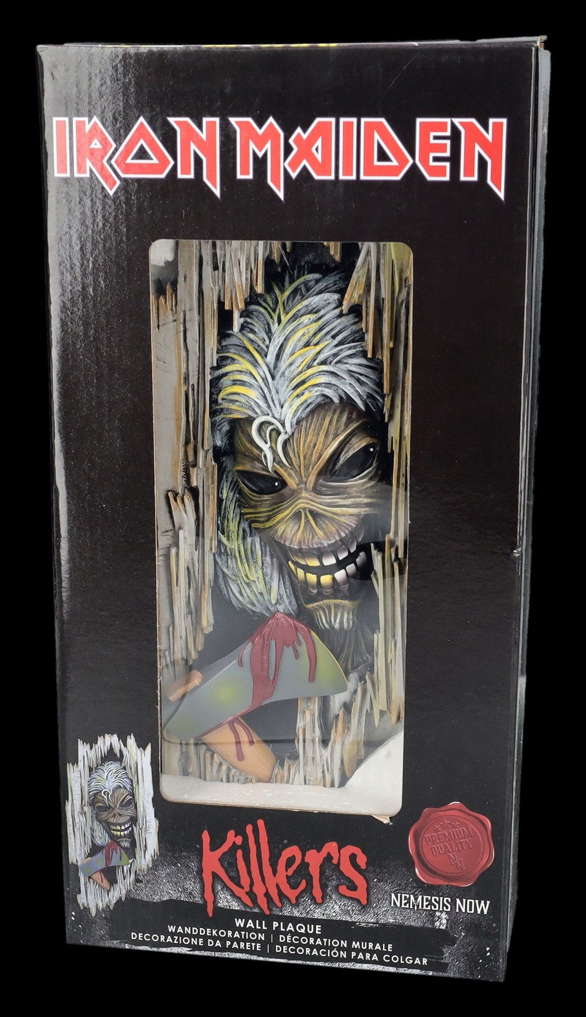 Figuren Shop GmbH Wanddekoobjekt Wandrelief Iron Maiden Eddie - Killers - Musik Merchandise Wanddeko