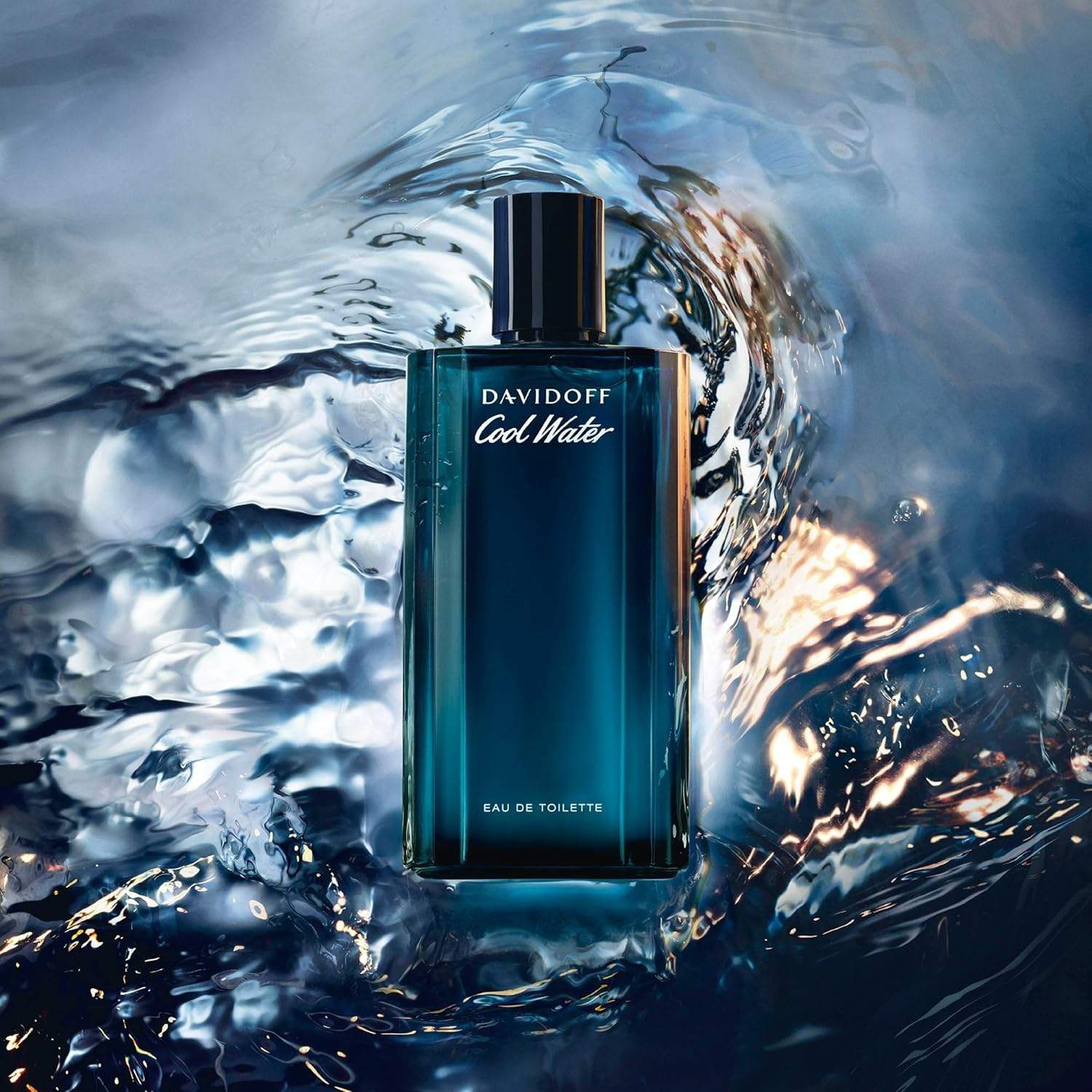DAVIDOFF Eau de Parfum Cool Water Eau de Toilette 200 ml – aromatisch-aquatischer Herrenduft, mit Minze, Lavendel & maritimen Noten – klassisches Eau de Toilette