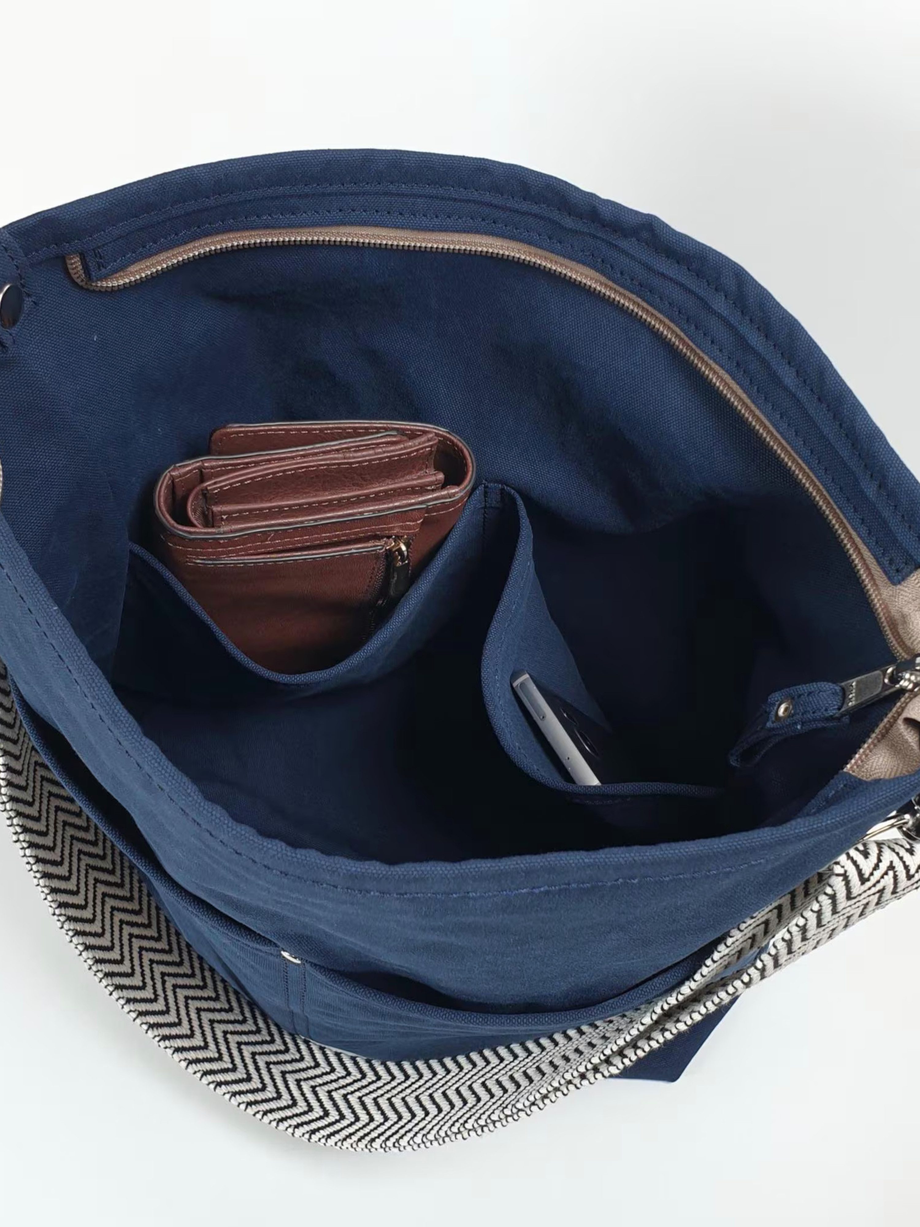 sanumi Umhängetasche Canvas Hobobag