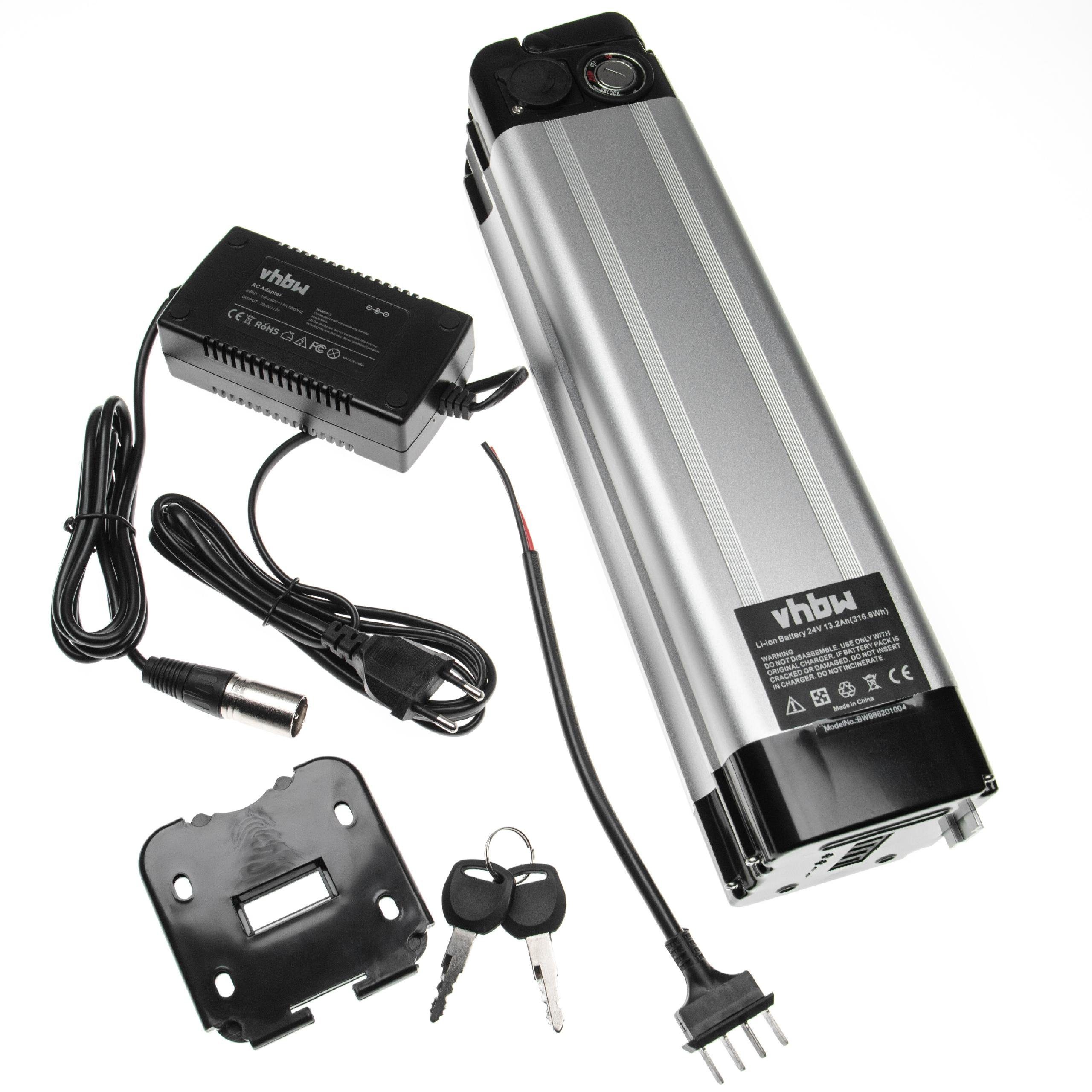 V) Li-Ion E-Bike vhbw 13200 mAh Akku (24 für