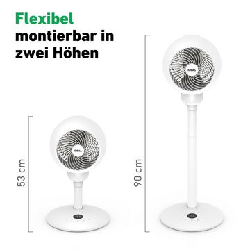 IDEAL Standventilator FAN1, horizontale 90 Grad-Oszillation und vertikale 60 Grad-Oszillation