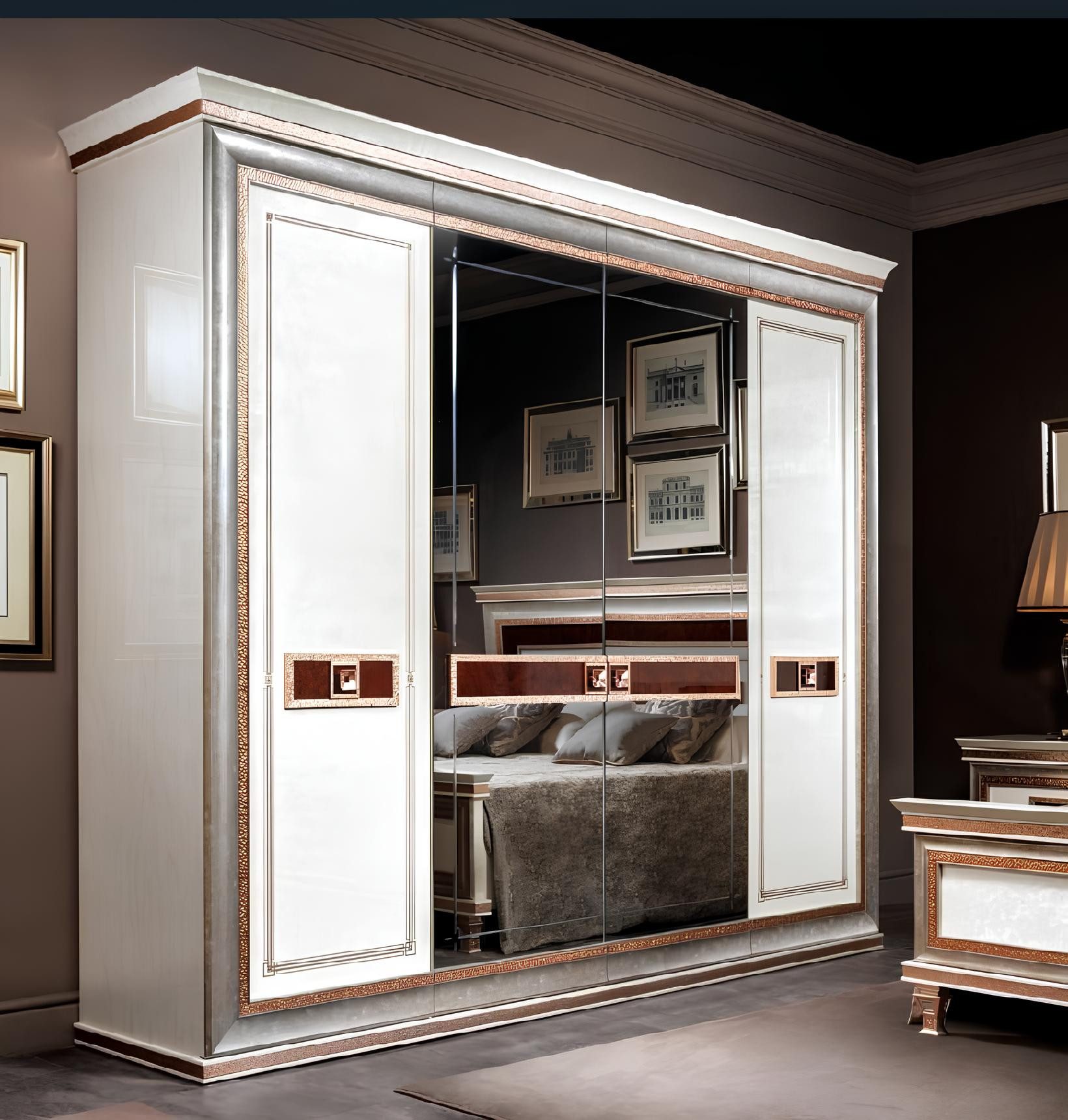 Kleiderschrank Designerkleiderschrank aus Holz für das Schlafzimmer møbel