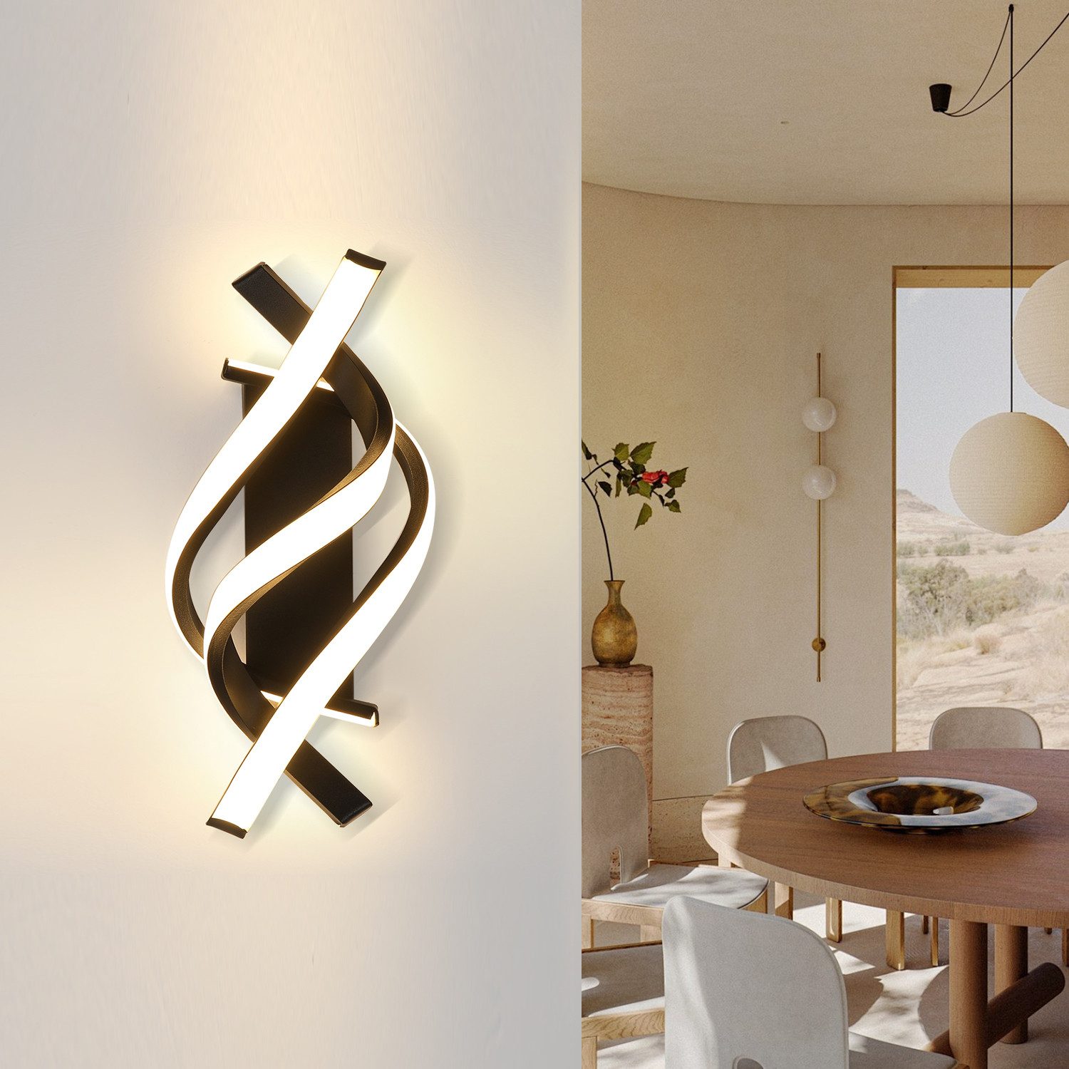 oyajia LED Wandleuchte Moderne Wandleuchte Innen, günstig online kaufen