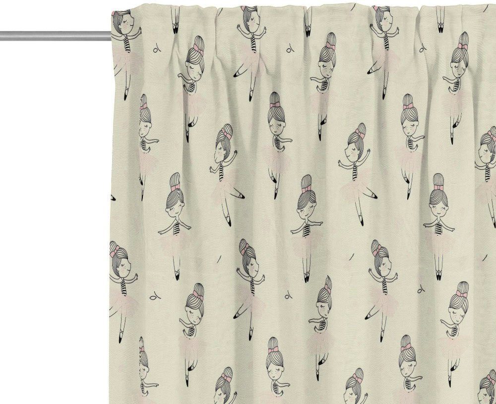 Adam Vorhang Ballerina (1 St), Multifunktionsband, blickdicht, Jacquard, aus 100% Bio-Baumwolle