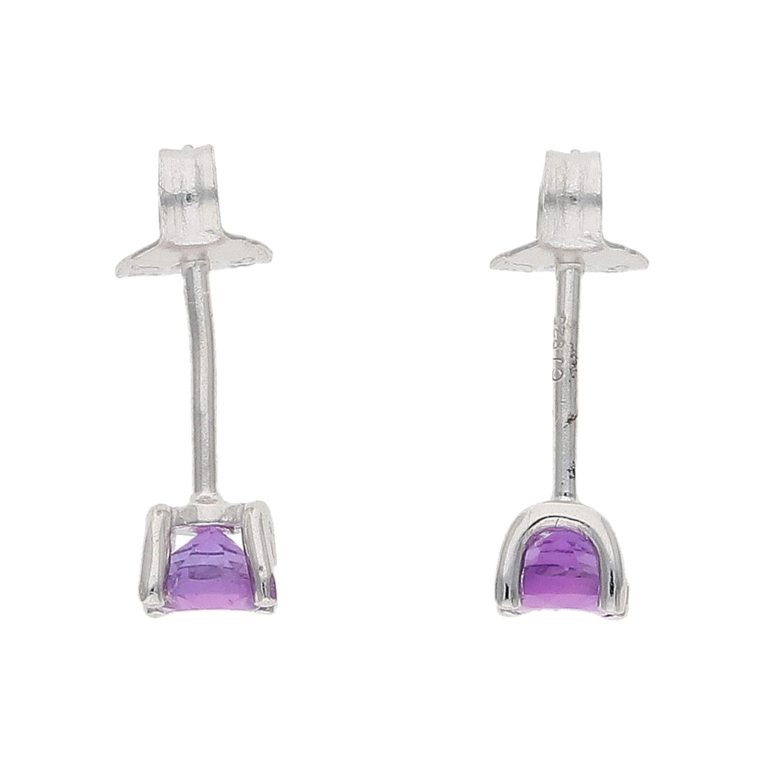 JuwelmaLux Paar Ohrstecker Ohrstecker Silber 925 Amethyst Lila JL10-06-3784 JuwelmaLux (kein Set, 2-tlg., inkl. edelm Schmucketui)