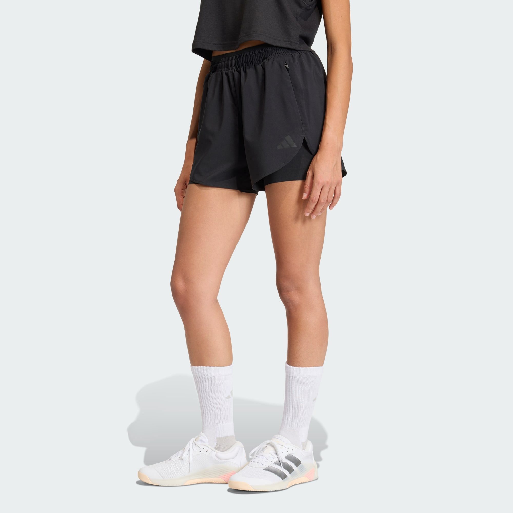 adidas Performance 2-in-1-Hose D4T WORKOUT GO TO 2IN1 SHORTS (1-tlg)