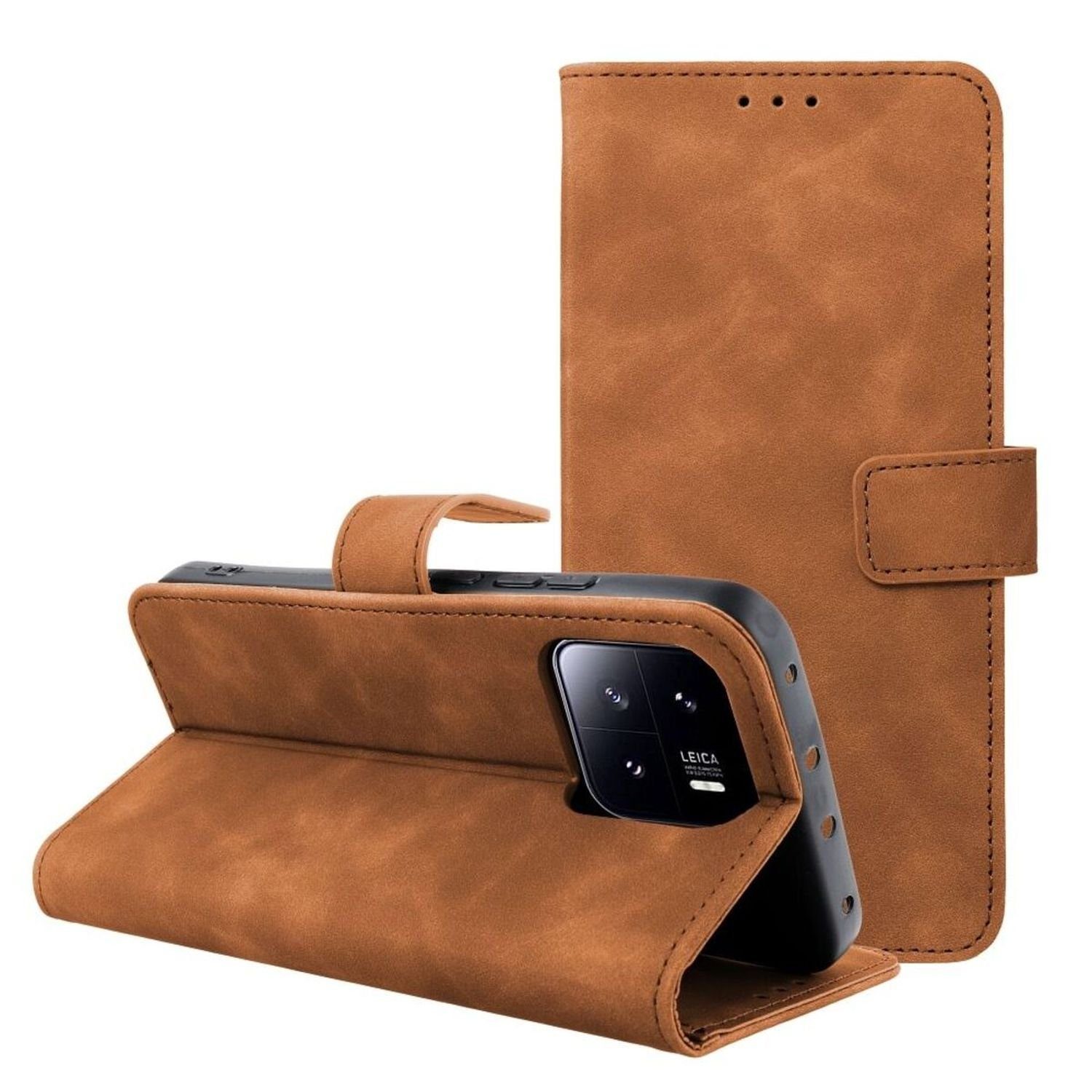cofi1453 Bumper Tender Buchtasche Leder Hülle Magnet Tasche für iPhone 15 Serie