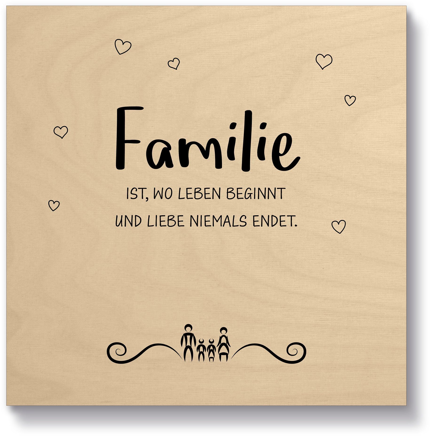Artland Holzbild Familie II, Sprüche & Texte (1 St)