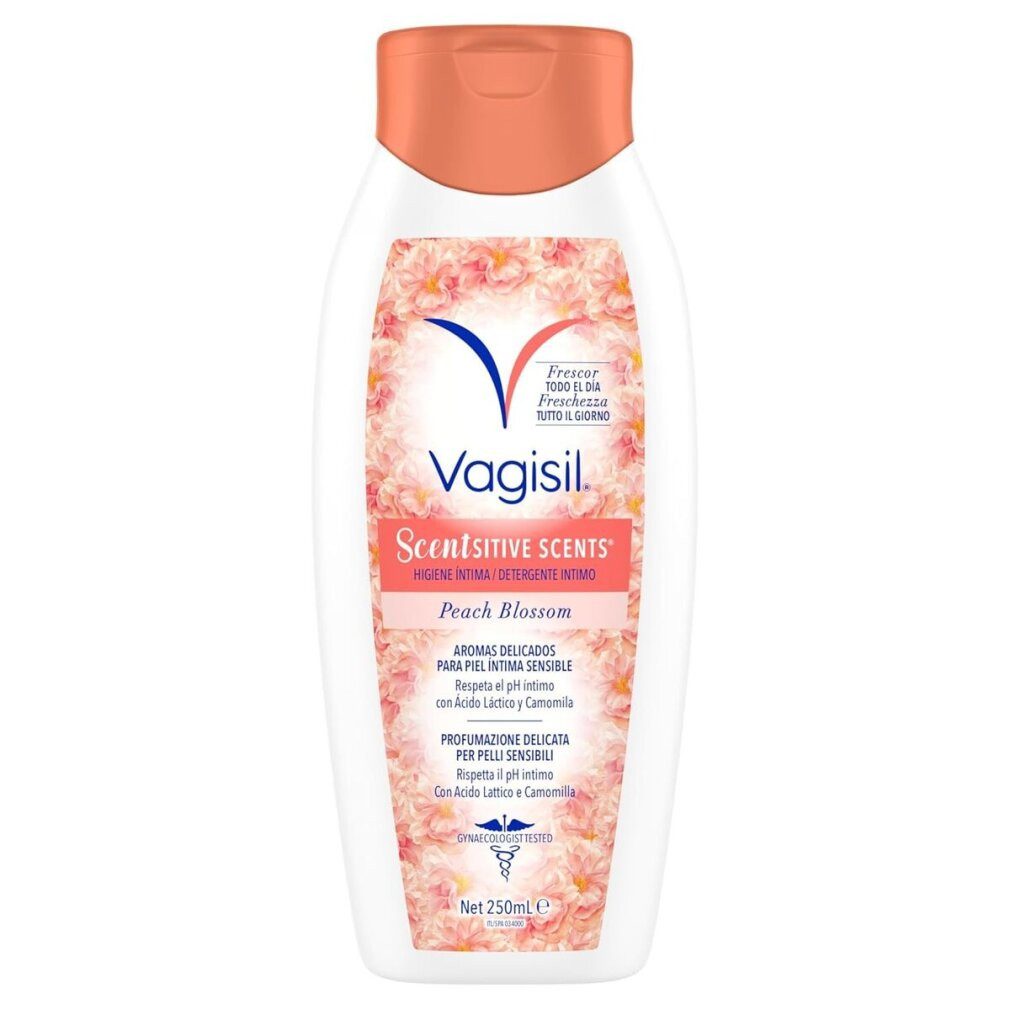 Vagisil Körperpflegemittel Zarte Pfirsichblütenessenzen für die tägliche Intimpflege 250 ml