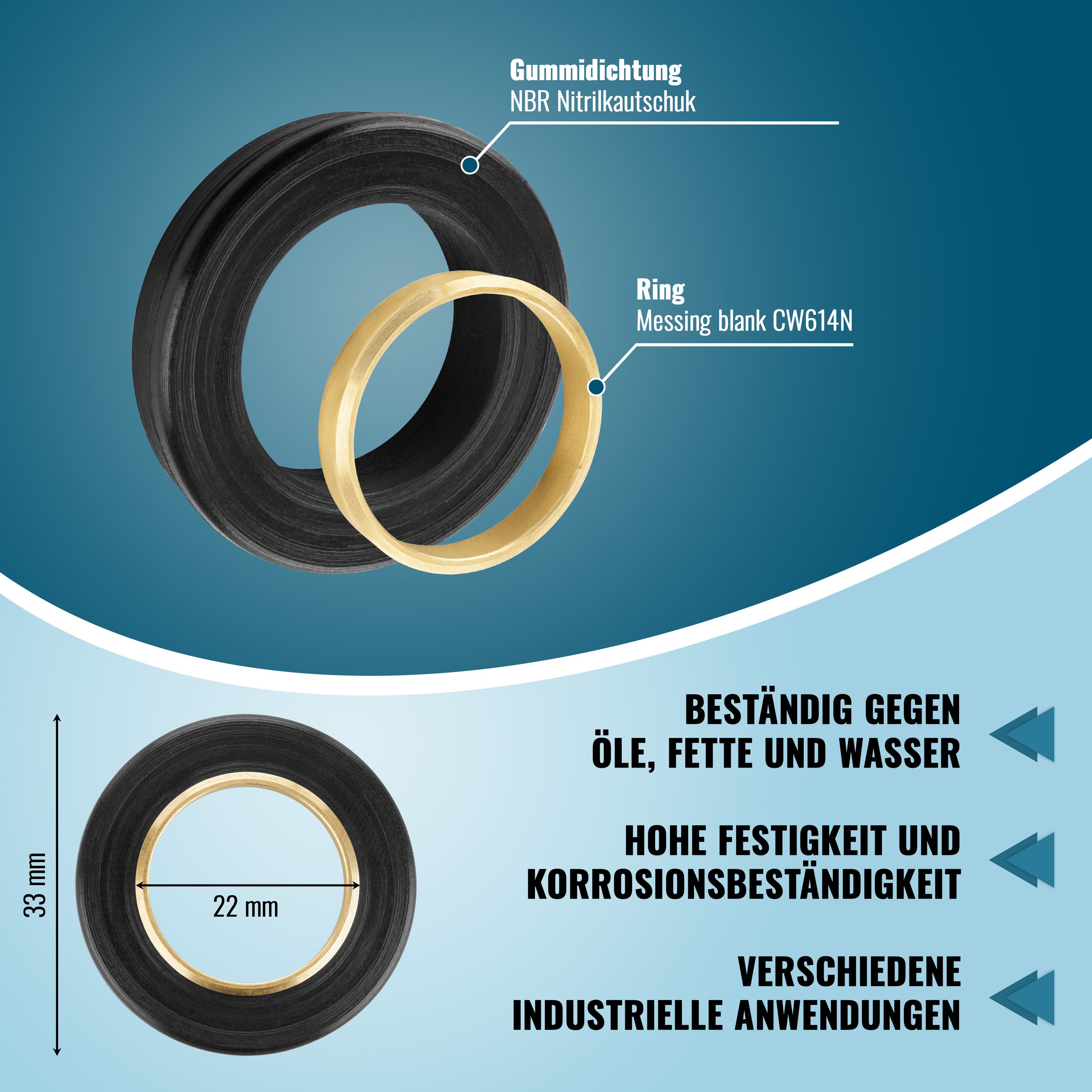 Poppstar Dichtungsband, (5-St)