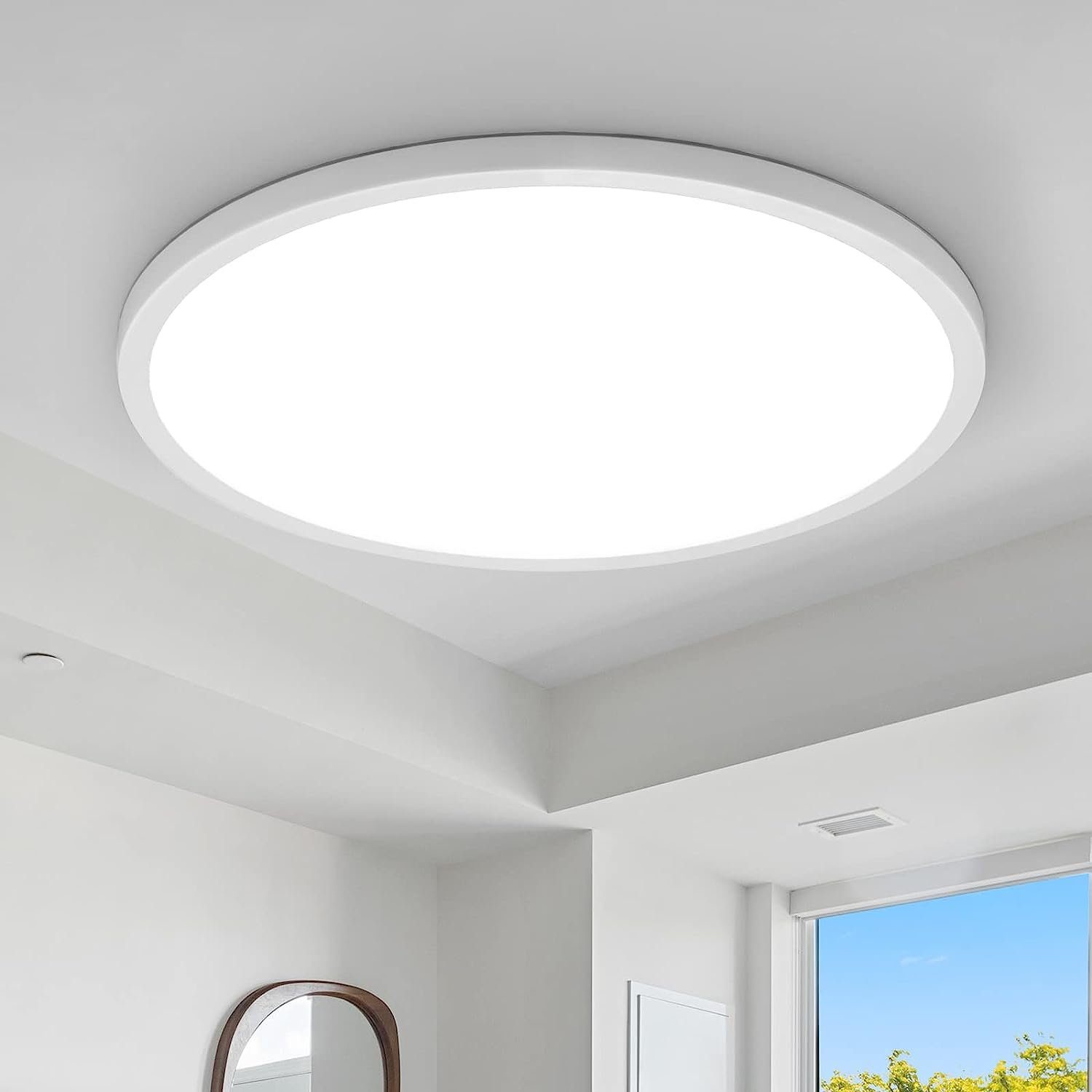Deckenleuchte Ultraflach Panel Deckenlampe Ø295×25mm Wohnzimmer Schlafzimmer
