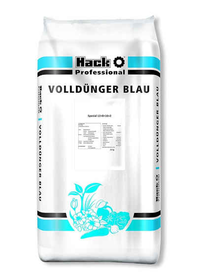 Hack Spezialdünger Hack Profi Volldünger Blau Spezial Blau-Dünger NPK 12+8+16 +2 25 kg