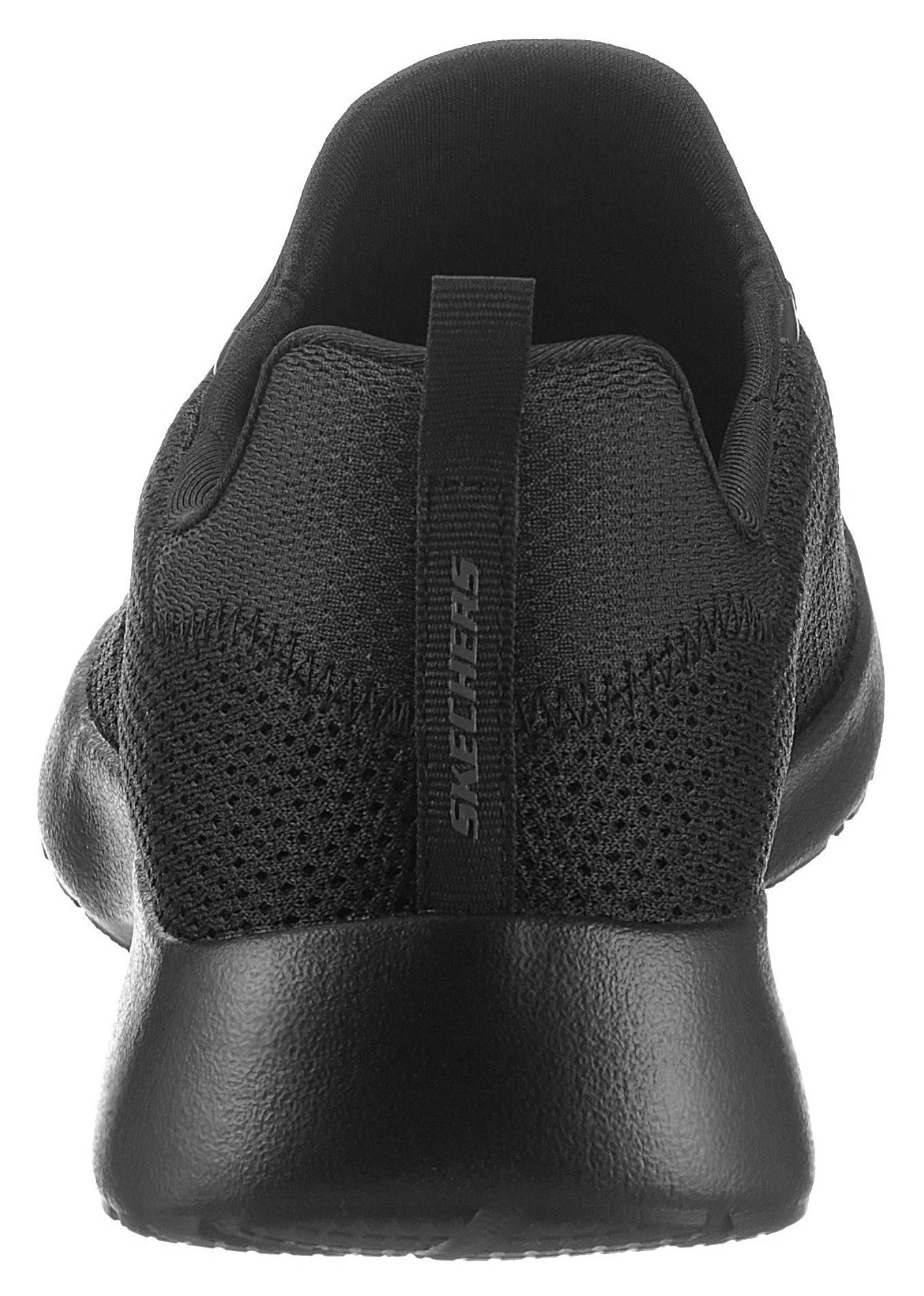 zum Schlupfen mit Skechers DYNAMIGHT Slip-On Gummizug black Sneaker