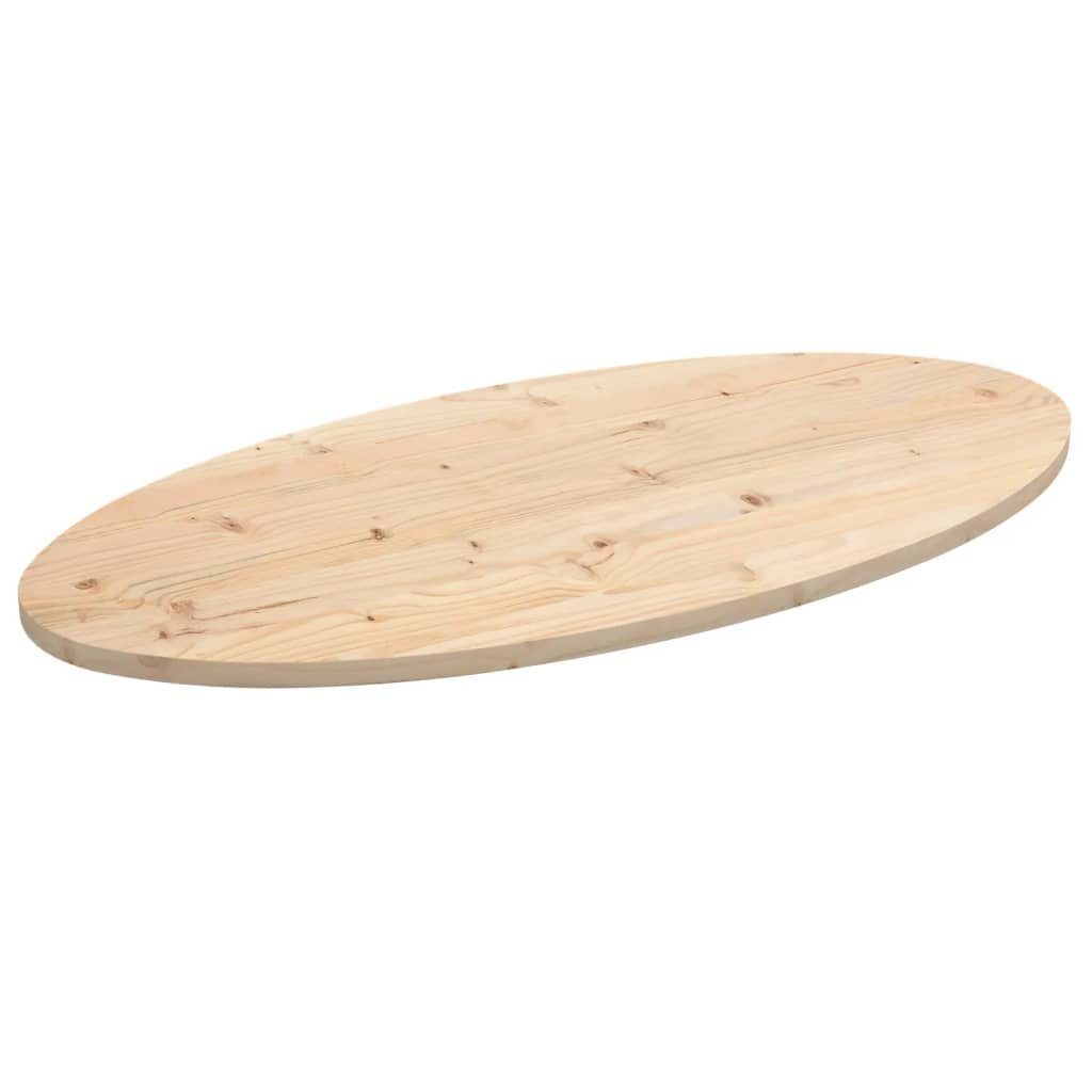 furnicato Tischplatte Oval Kiefer cm 110x55x2,5 (1 St) Massivholz