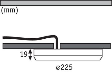 Paulmann LED Einbauleuchte Cover-it, LED fest integriert, Neutralweiß, LED-Modul