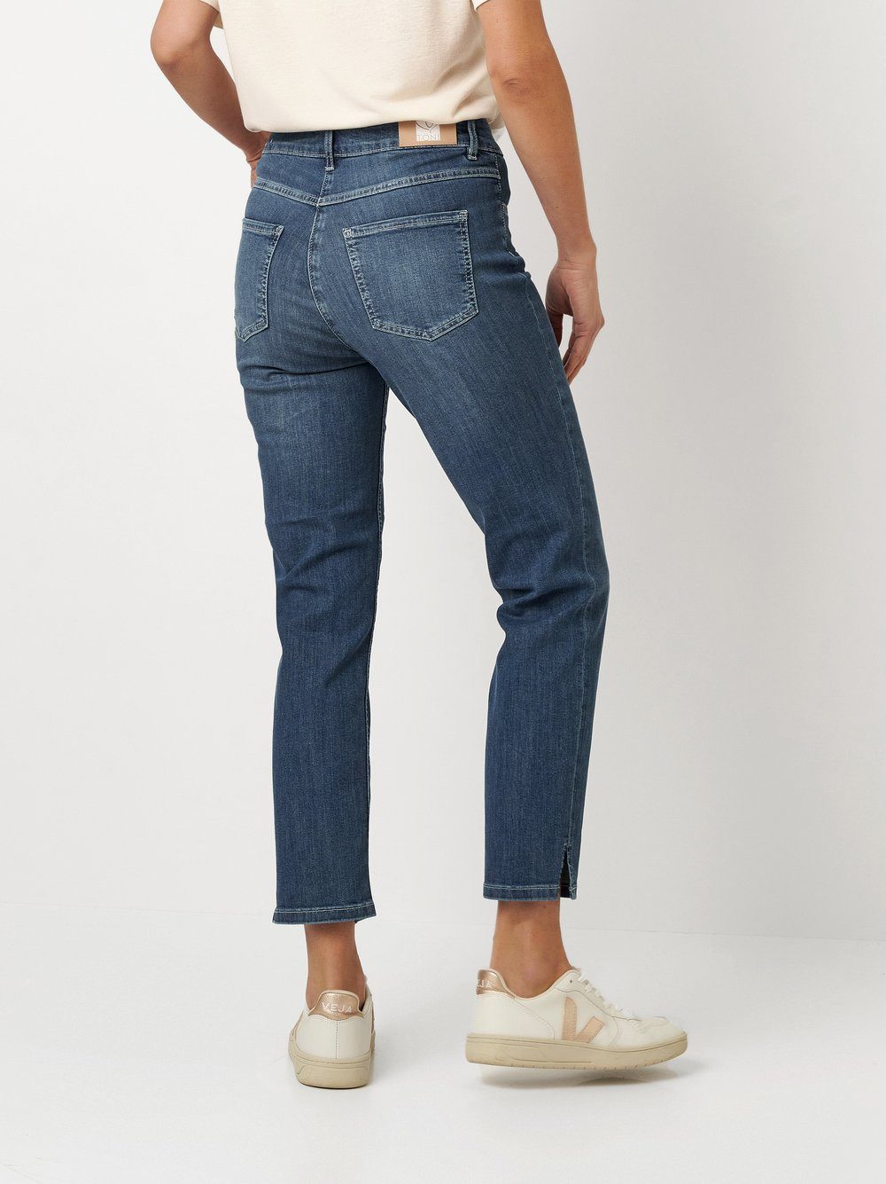 TONI 7/8-Jeans geschlitzt, mit Stretch