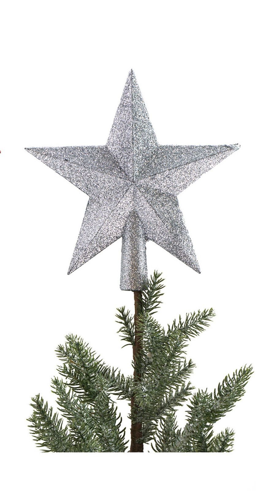 BURI Christbaumspitze Baumspitze Stern Christbaumspitze Tannenbaumspitze Baumschmuck Deko
