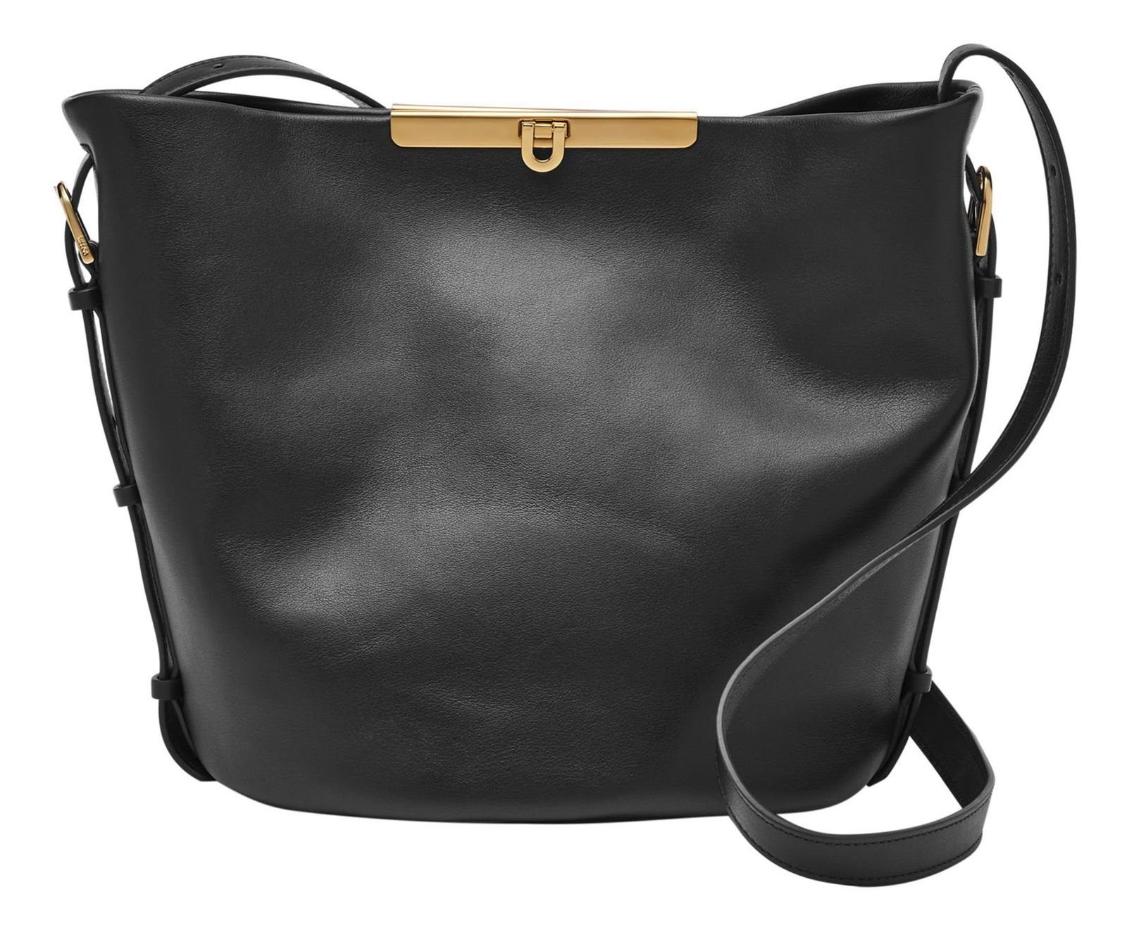 Black Penrose Fossil Schultertasche