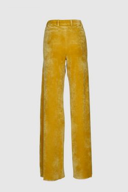 Boscana Samthose Weite Hose aus Samt in Gelb