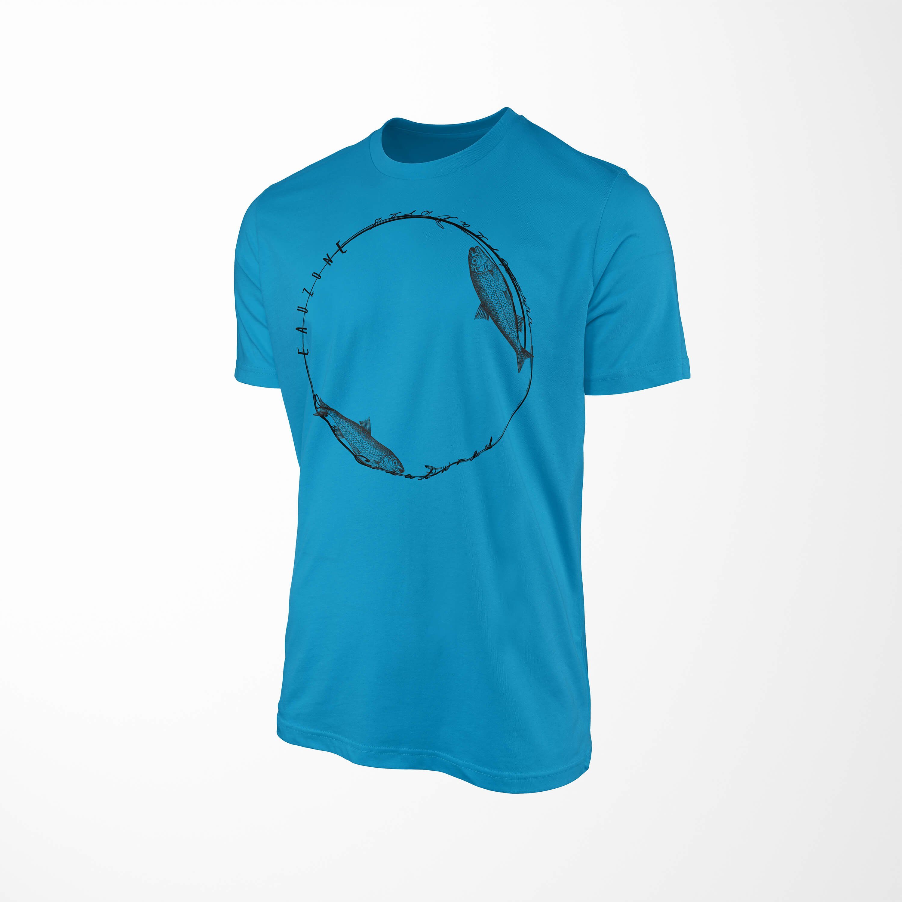 Tiefsee sportlicher Sinus Creatures, Struktur 039 Sea Sea T-Shirt und Art feine Atoll Schnitt Fische - T-Shirt / Serie: