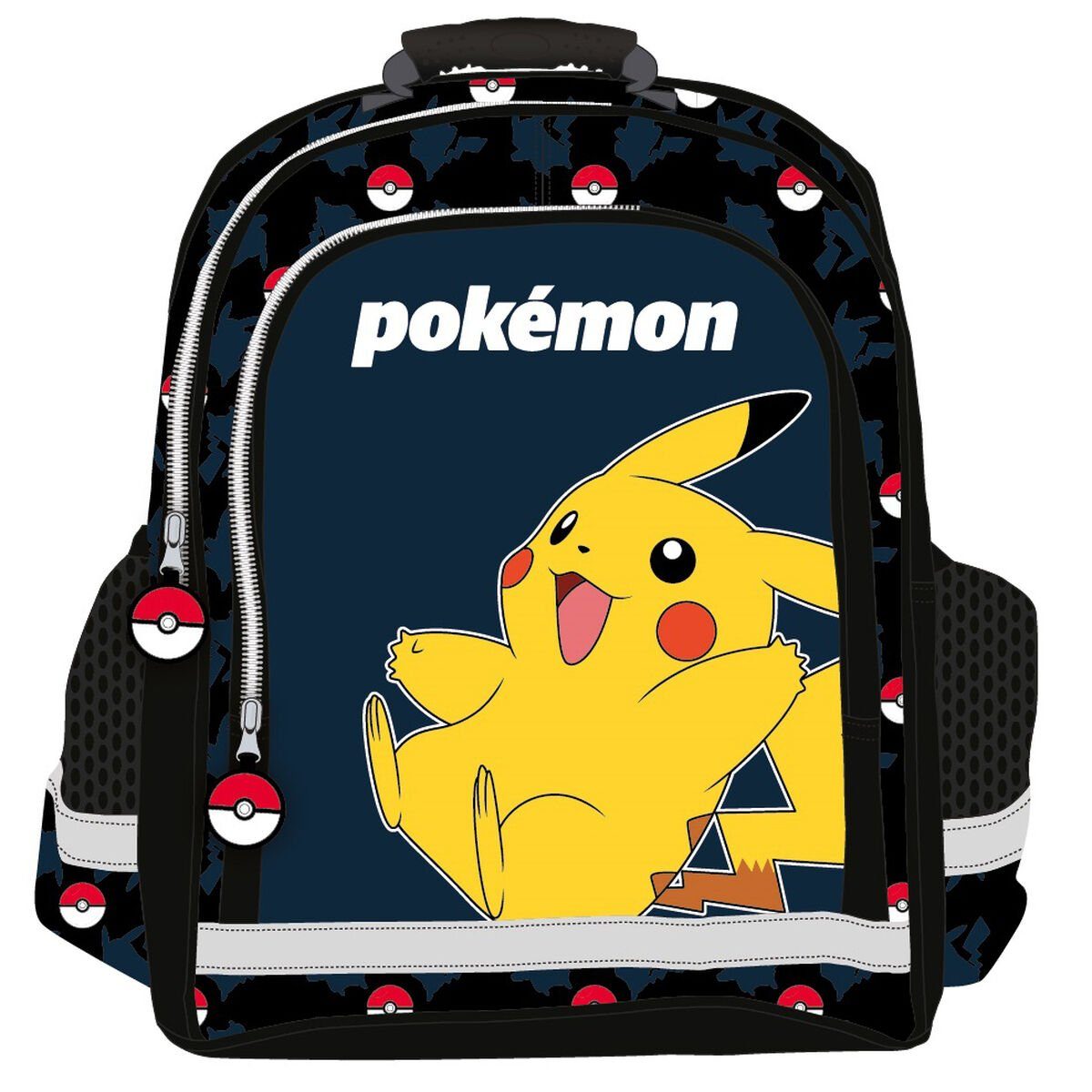 POKÉMON Rucksack Kinder-Rucksack Pokémon Pokeball Blau Schwarz