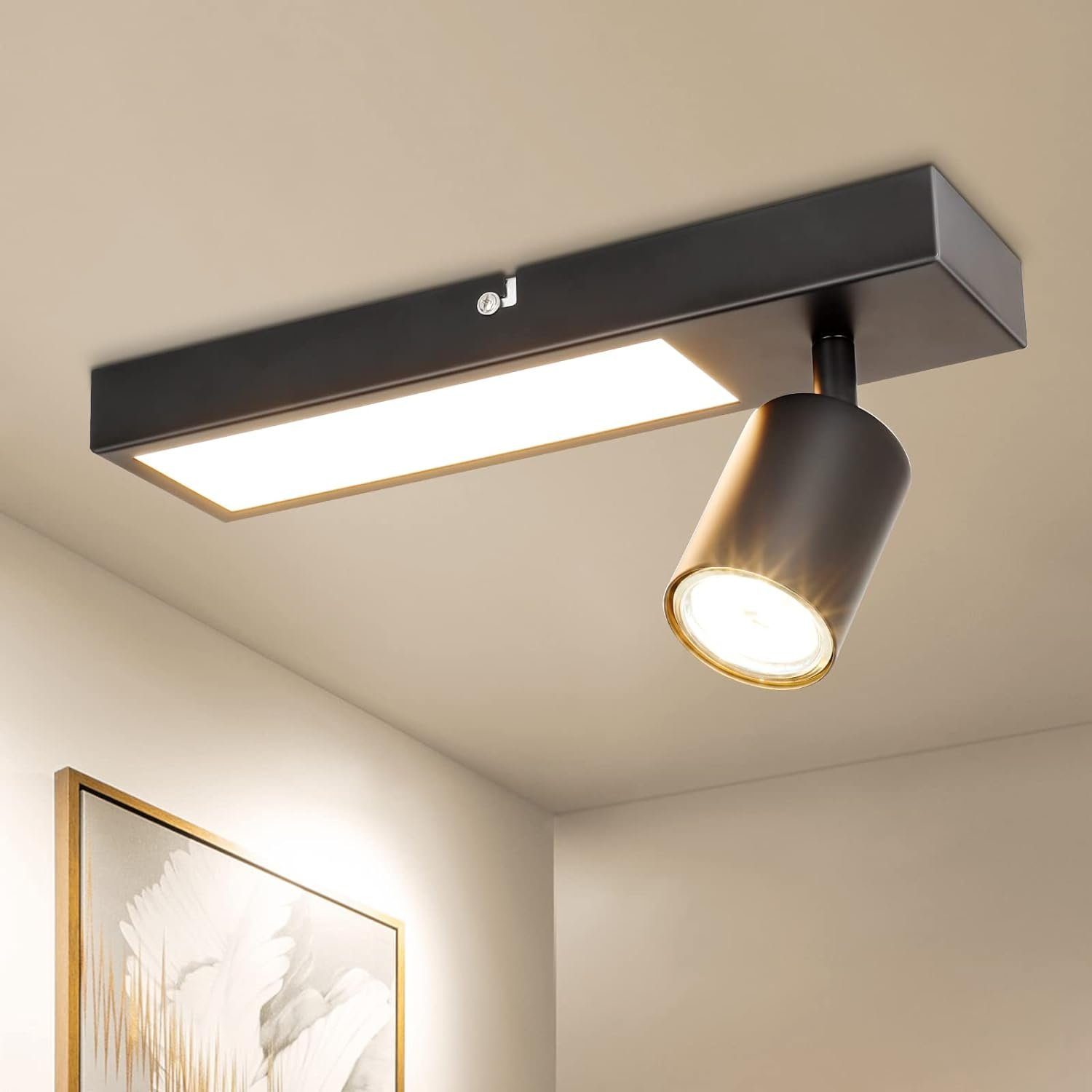 Diyarts LED Deckenstrahler, LED wechselbar, Warmweiß, günstig online kaufen