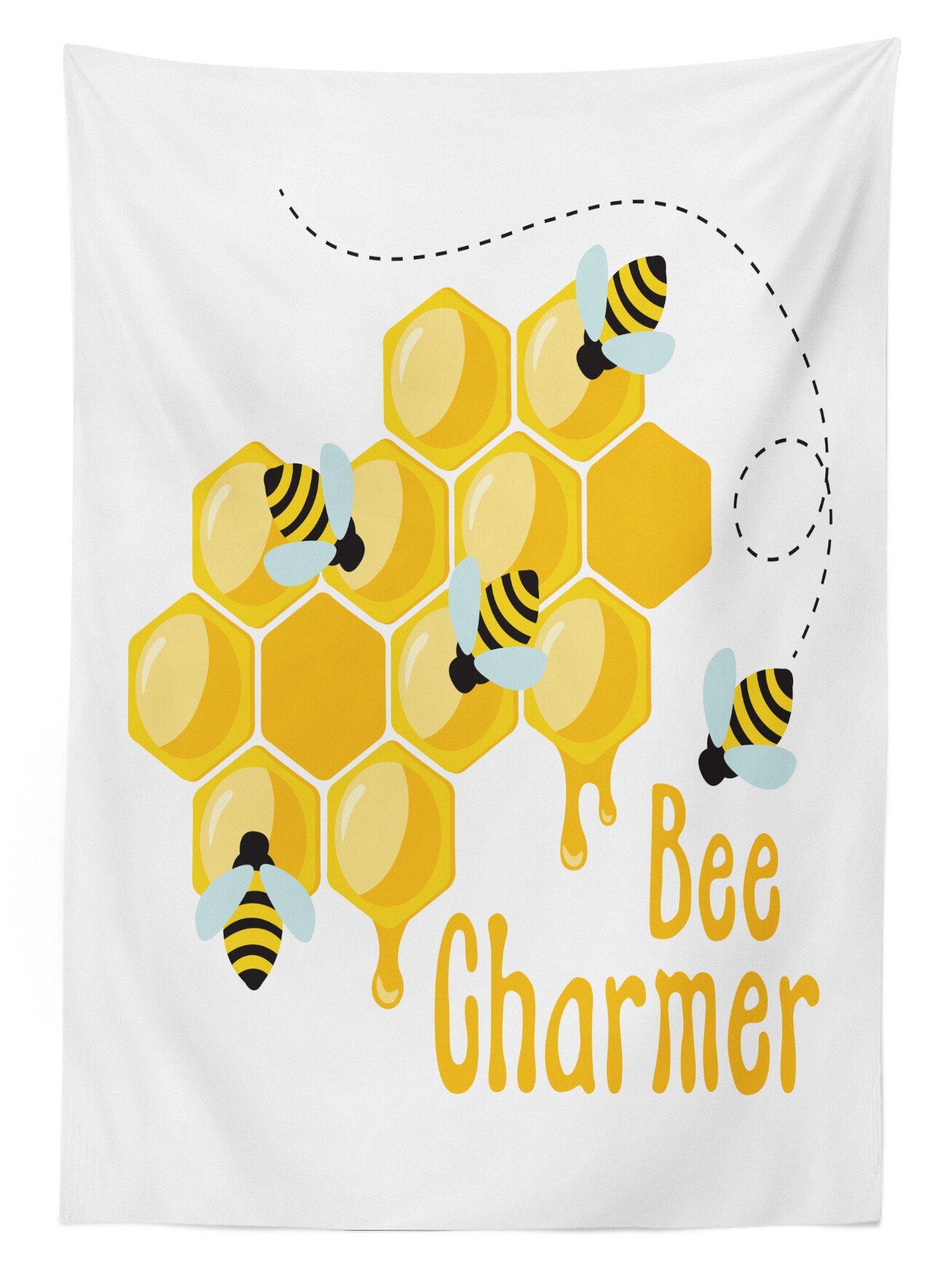 Charmeur Für Beschriftung Farbfest Waschbar Abakuhaus Biene geeignet den Bee Außen Tischdecke Klare Honey Farben, Bereich