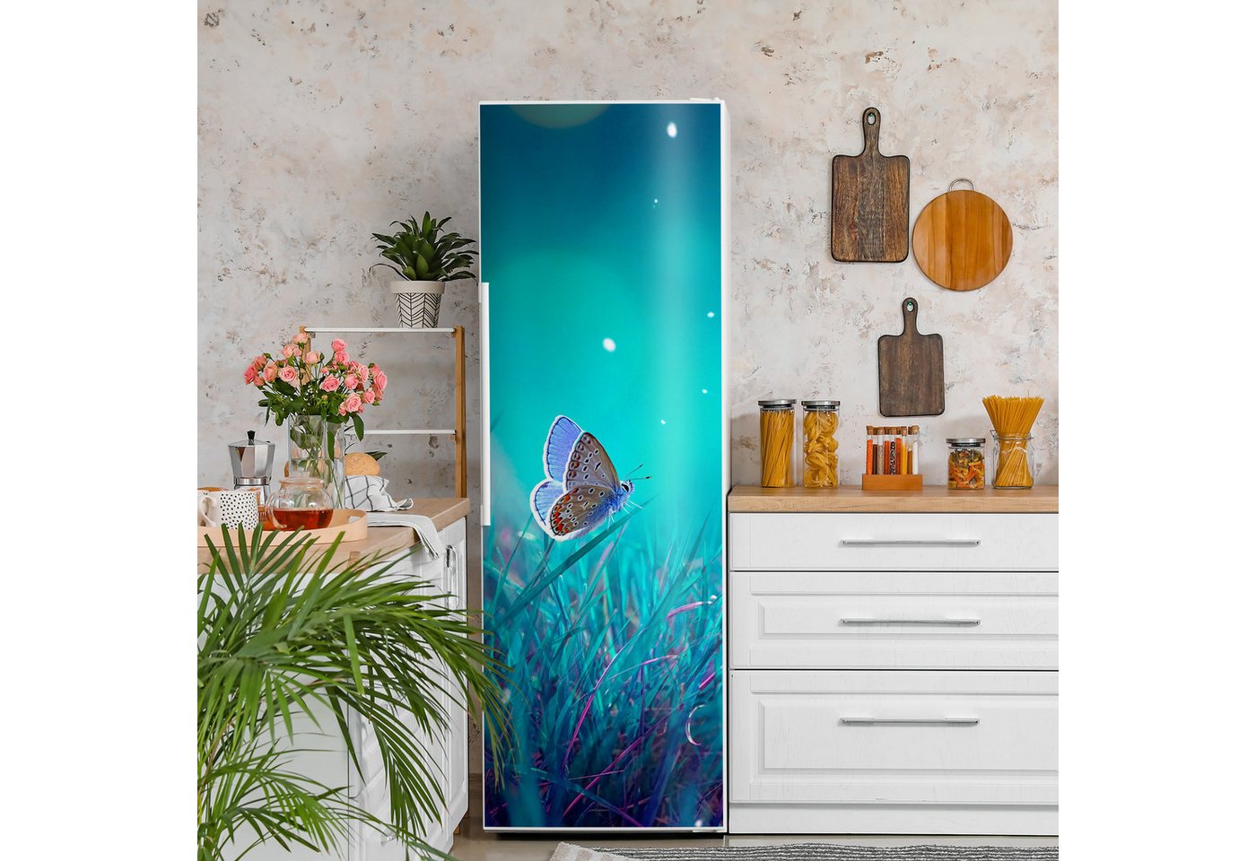 Thumbnail - DEQORI Magnetfolie 'Märchenhafte Wiese', Kühlschrank Magnetmatte magnetisch Magnetfolie Folie Schutz