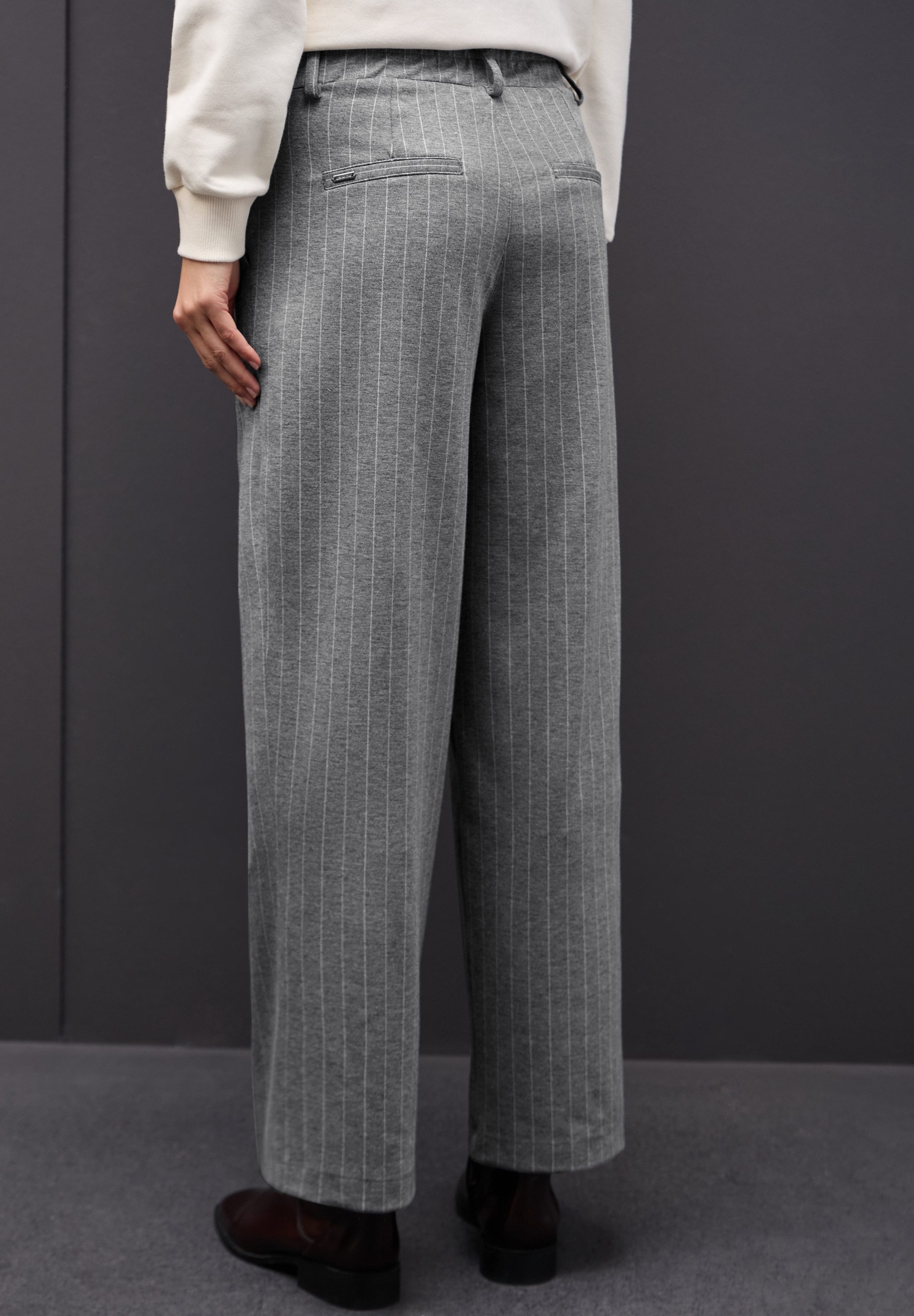STREET ONE Webhose im Nadelstreifen-Look