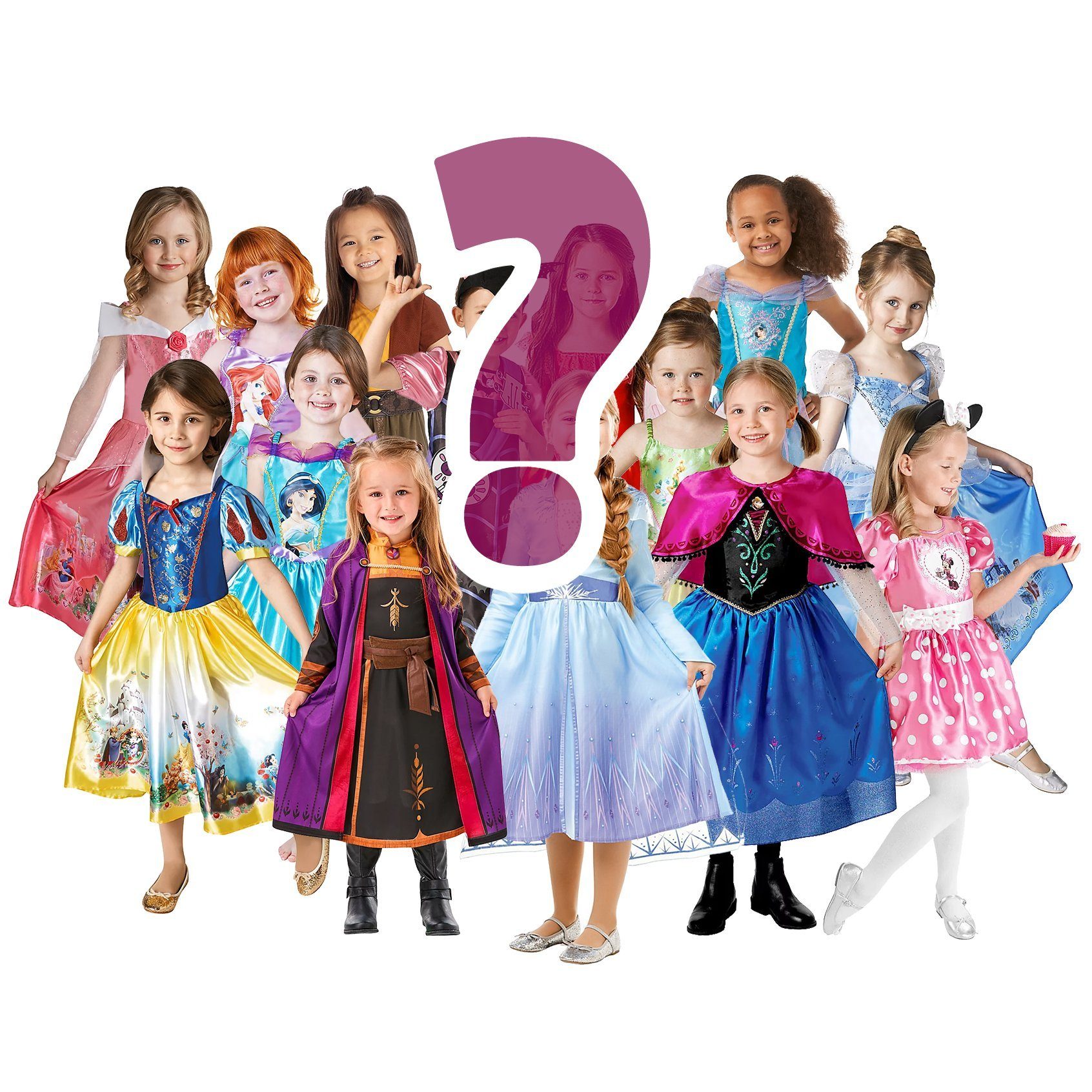 Rubie´s Kostüm Disney Verkleidungskiste für Mädchen - Fasching, Zauberhafte Disney Kostümbox für Mädchen mit drei Kostümen, die je