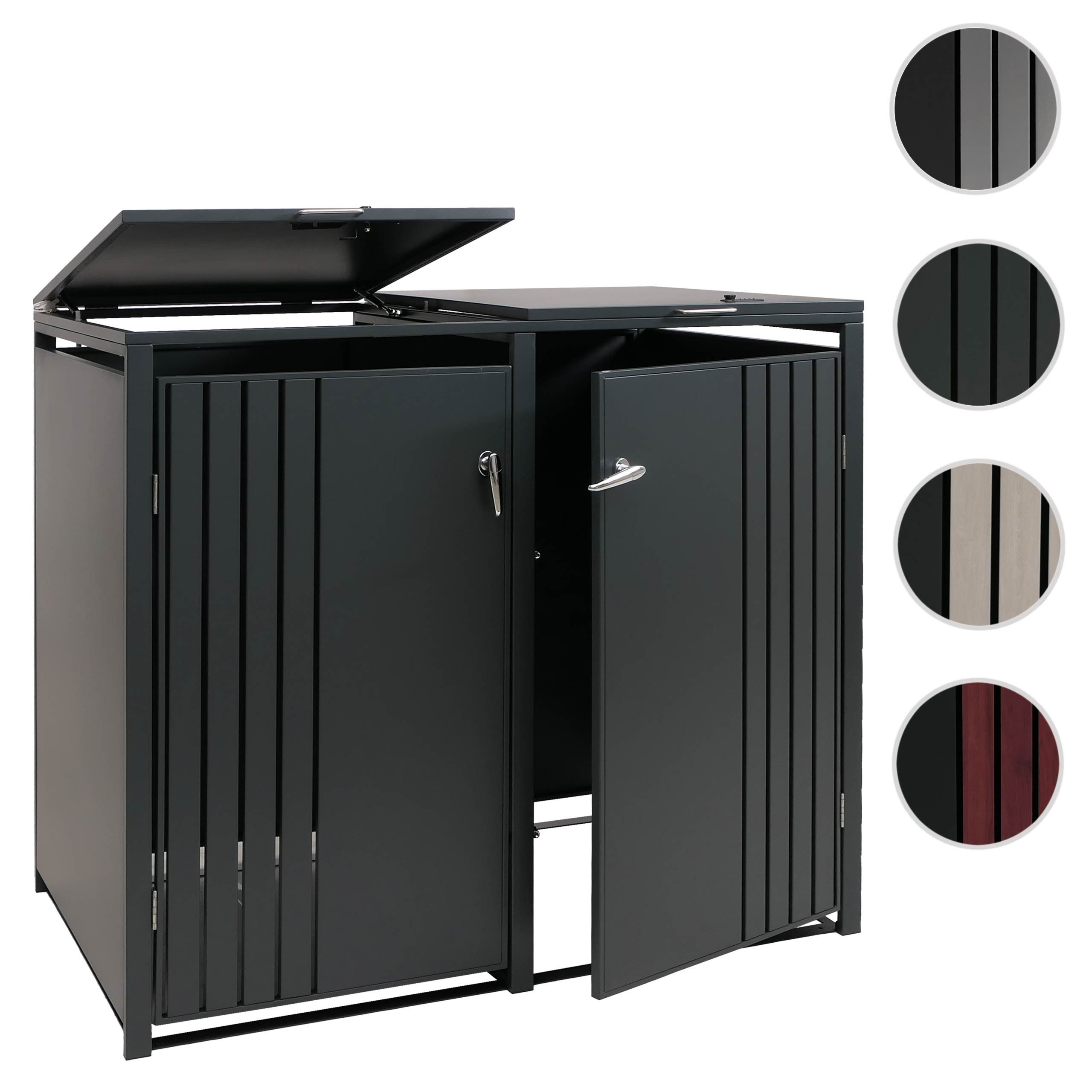 MCW Mülltonnenbox MCW-O67-2 (1 St), Für 2 Mülltonne mit 80 bis 240 Liter Fassungsvermögen