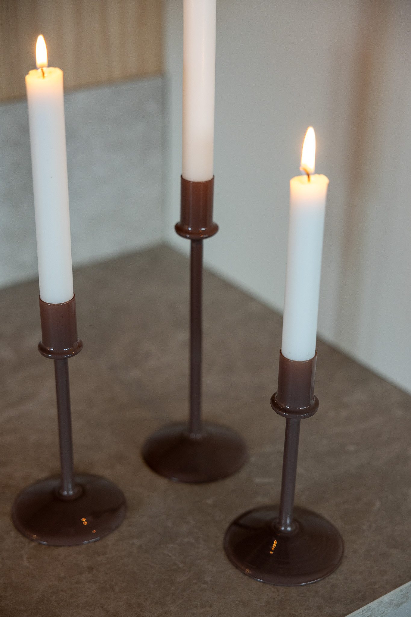 Storefactory Scandinavia Kerzenständer Kerzenständer ERSTAD S braun, Ø9x17cm