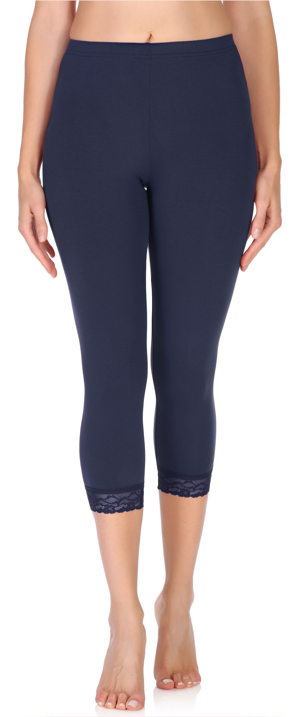 Leggings Damen 3/4 Capri Hose MS10-290