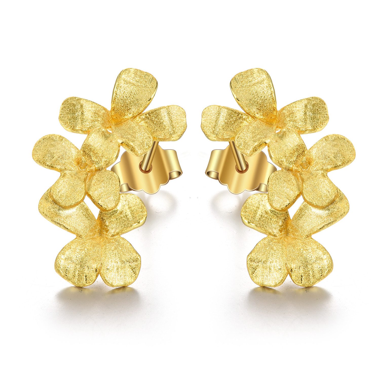 Runde Perlé Paar Ohrstecker zarte Blüten Blumen Ohrstecker, handgefertigte günstig online kaufen