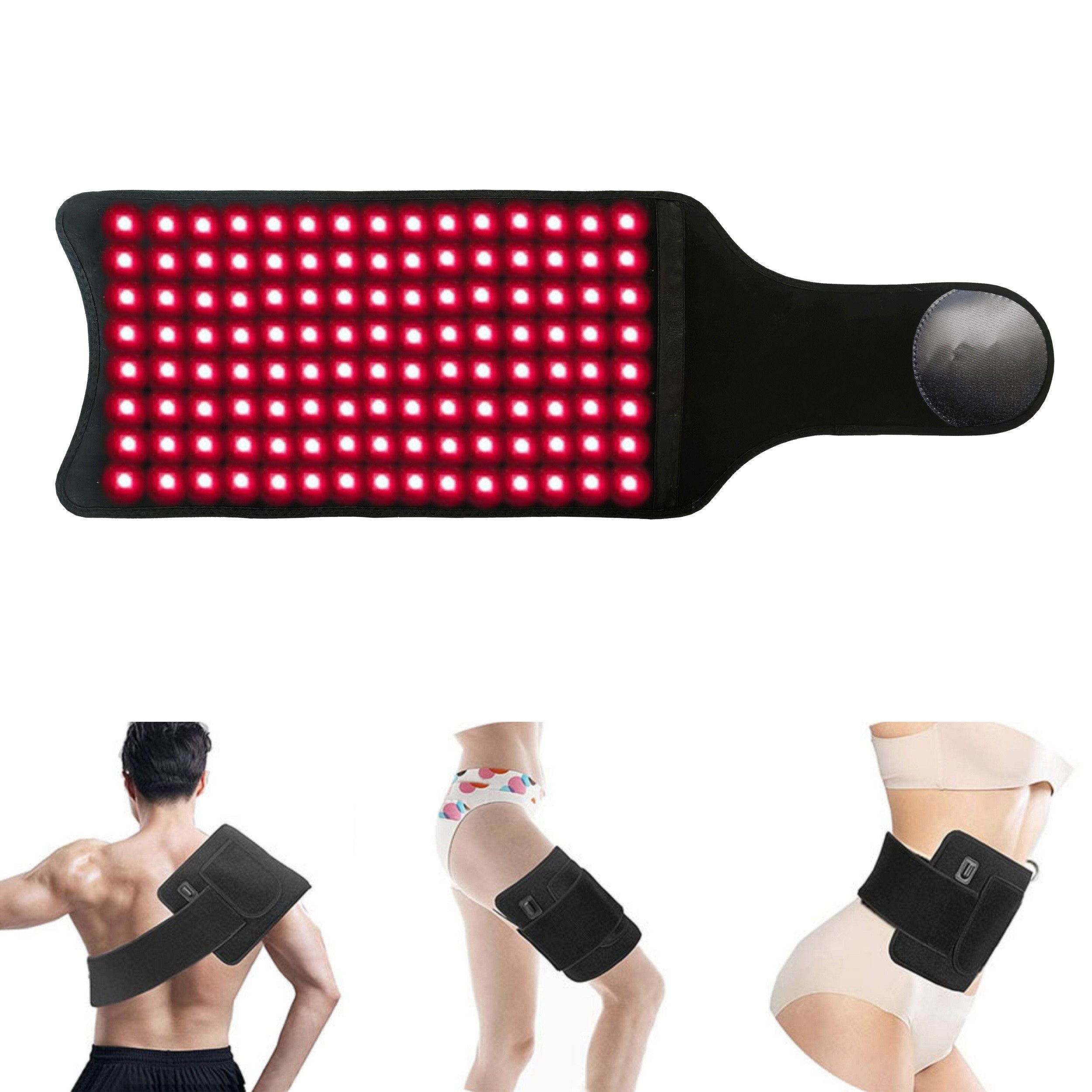 Lichttherapiegerät Rotlicht Therapiegürtel 120 medizinischen LEDs Infrarotlicht 660/850nm