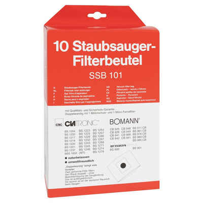 CLATRONIC Staubsaugerbeutel ORIGINAL CLATRONIC Staubsaugerbeutel-Set Staubbeutel 12-teilig BS 1233