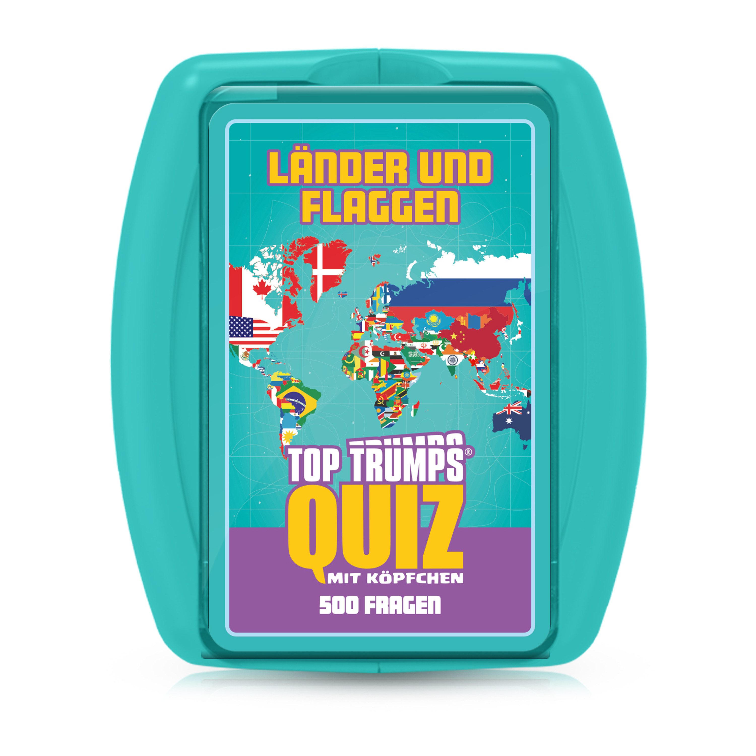 Winning Moves Spiel Top Trumps Quiz - Länder und Flaggen, Wissenspiel