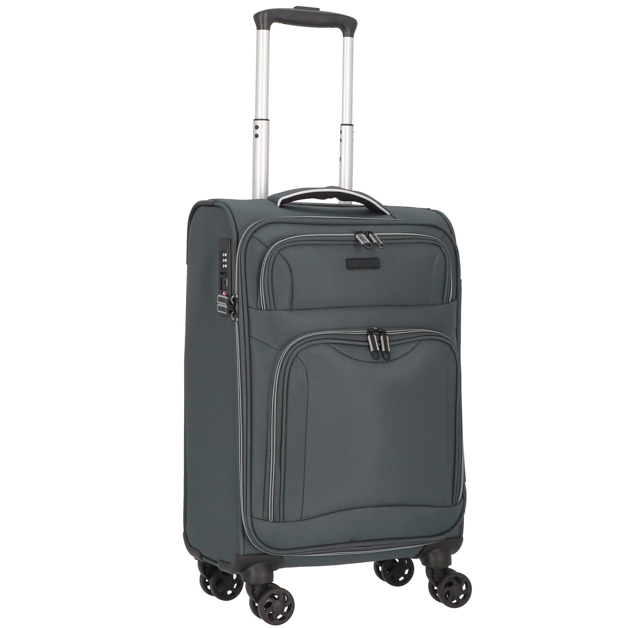 D&N Handgepäck-Trolley Travel Line 9204, 4 Rollen, Polyester