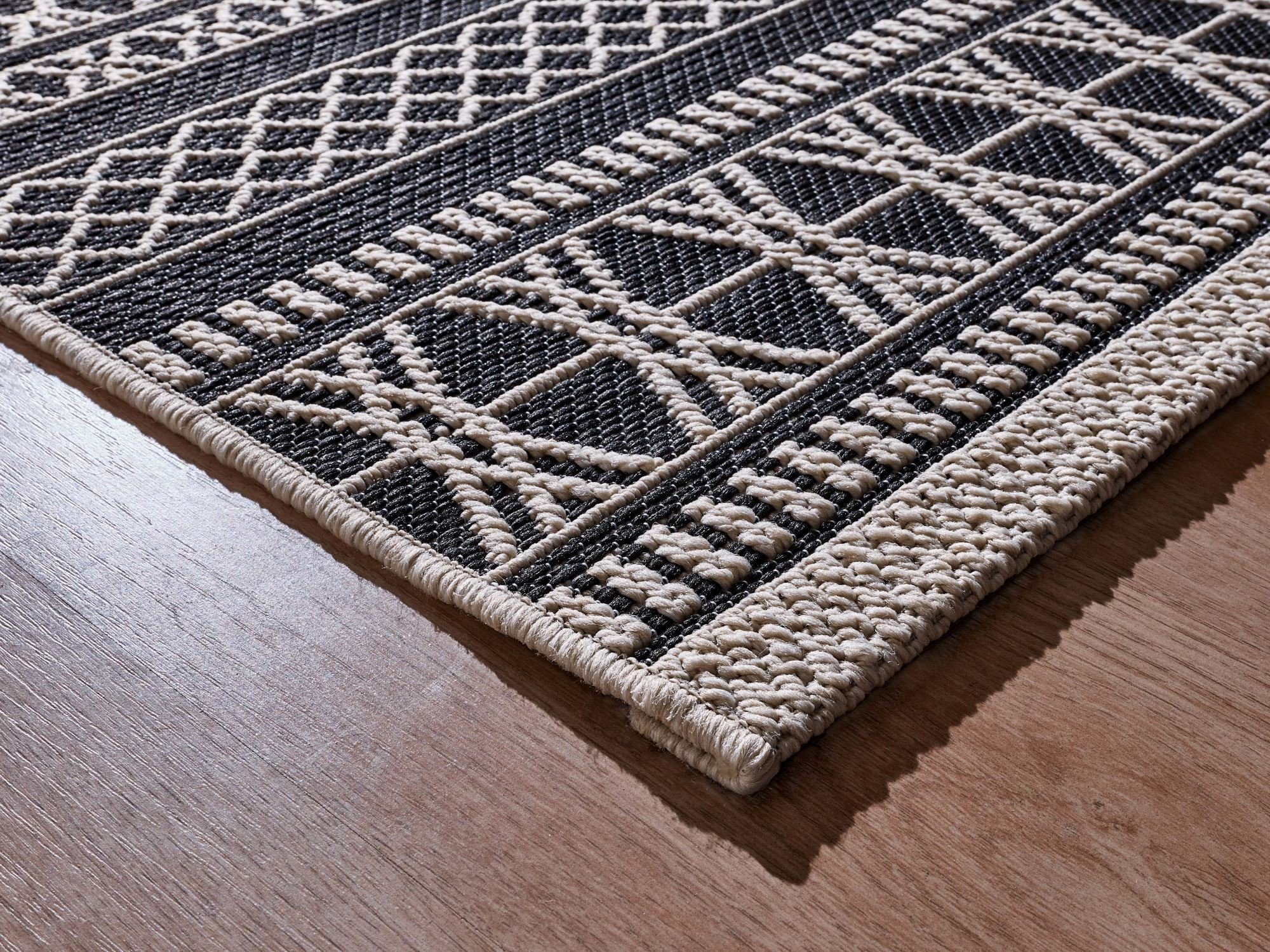 Steffensmeier Teppich Nyland Streifen, Rechteckig, In- und Outdoor, wasserf günstig online kaufen