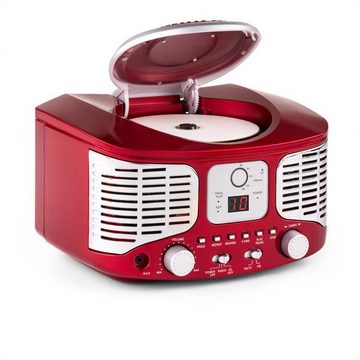 Auna »RCD320 Retro-CD-Player UKW AUX rot« Stereoanlage