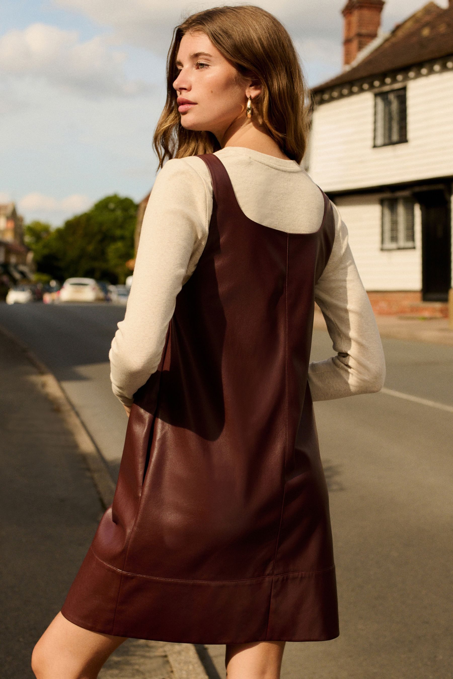 Next Minikleid Minikleid aus Kunstleder (1-tlg) günstig online kaufen