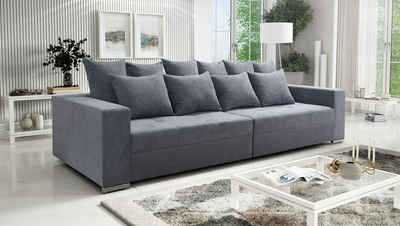 Küchen-Preisbombe Sofa Modernes Big Sofa Wohnlandschaft Sofa Couch Jumbo 3 - hellgrau, Sofa