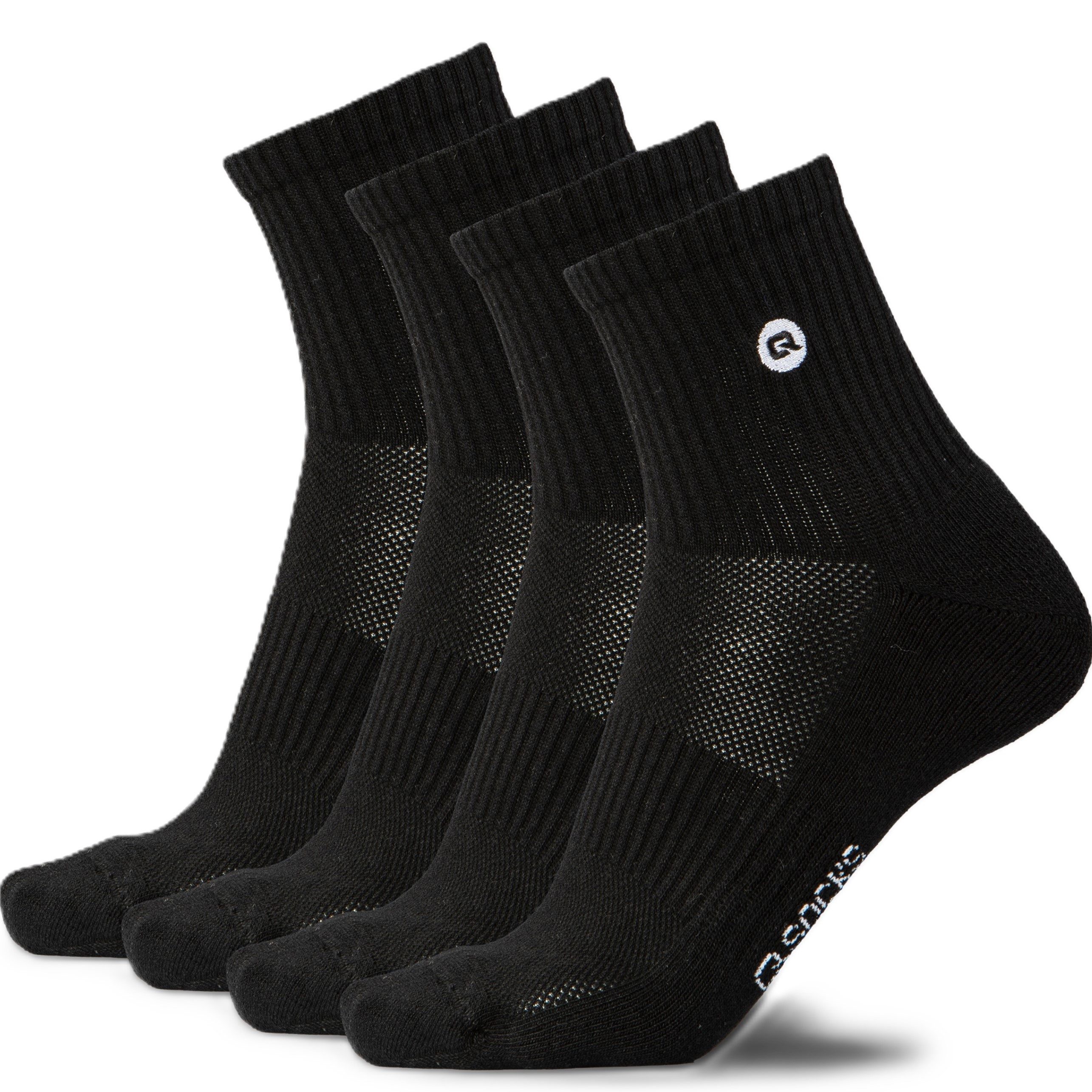 QSOCKS Kurzsocken Halbhohe Quarter Sportsocken gepolstert günstig online kaufen