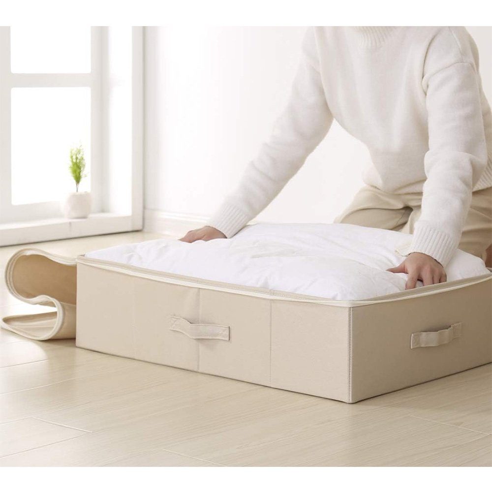 Under Folding Organizer FELIXLEO Deckel Fabric Unterbettkommode Aufbewahrungsbox Bed mit