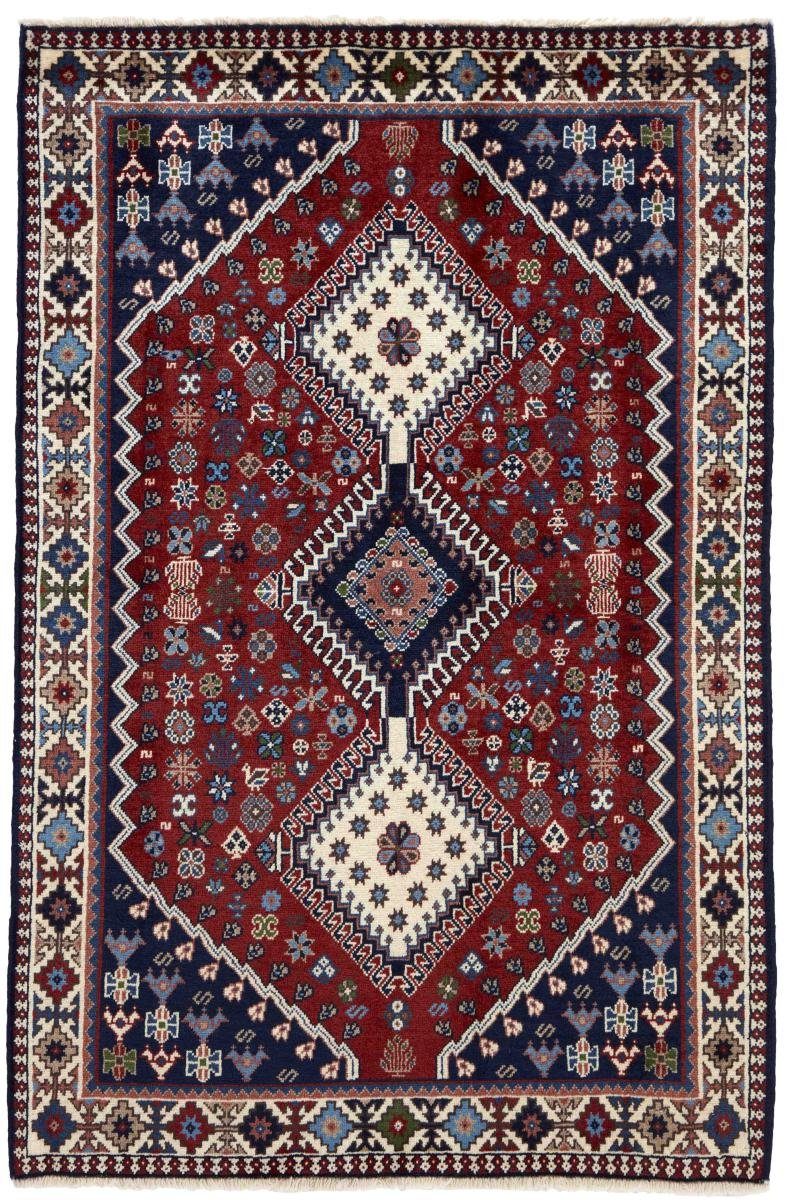 Orientteppich Yalameh 103x156 Handgeknüpfter Orientteppich / Perserteppich, Nain Trading, rechteckig, Höhe: 12 mm